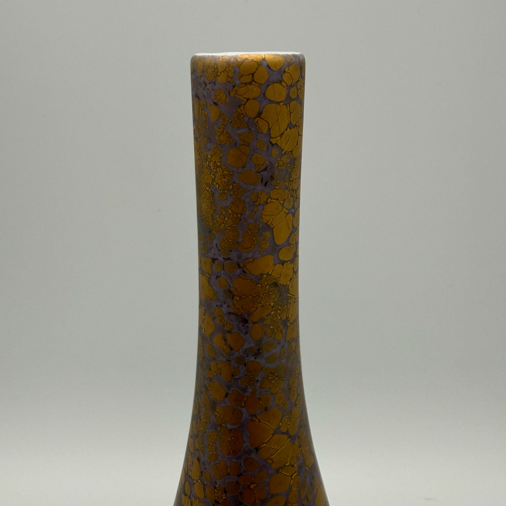 Rosenthal Prunkvase „Goldfeuer“ I Flieder I Handbemalt Hans Dresler I Vintage 70er/80er I Rarität Rosenthal