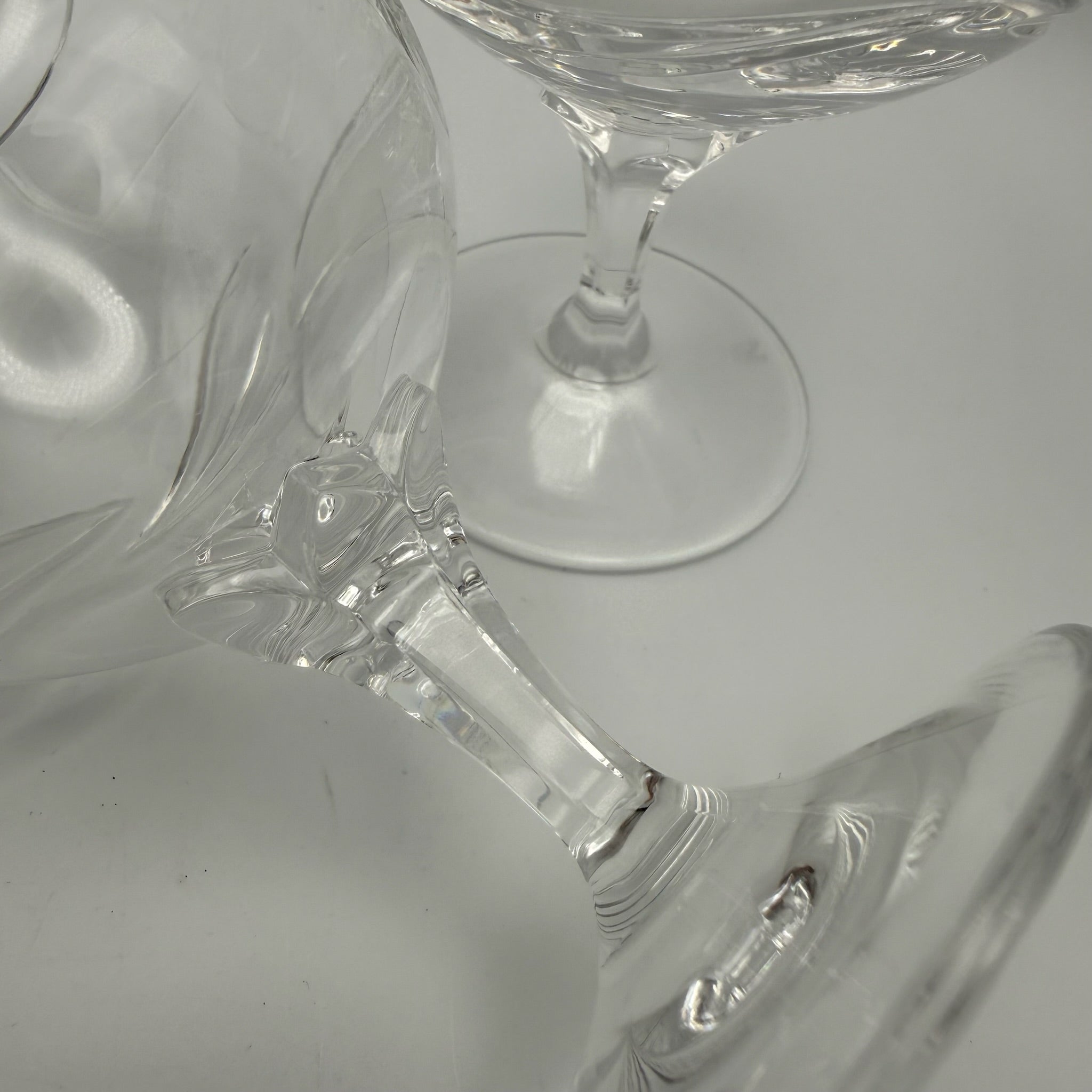 2er Set Nachtmann Cognacschwenker I Bleikristall mit Ätzsignatur I Blätterschliff Satiniert I Vintage I 13 cm Nachtmann