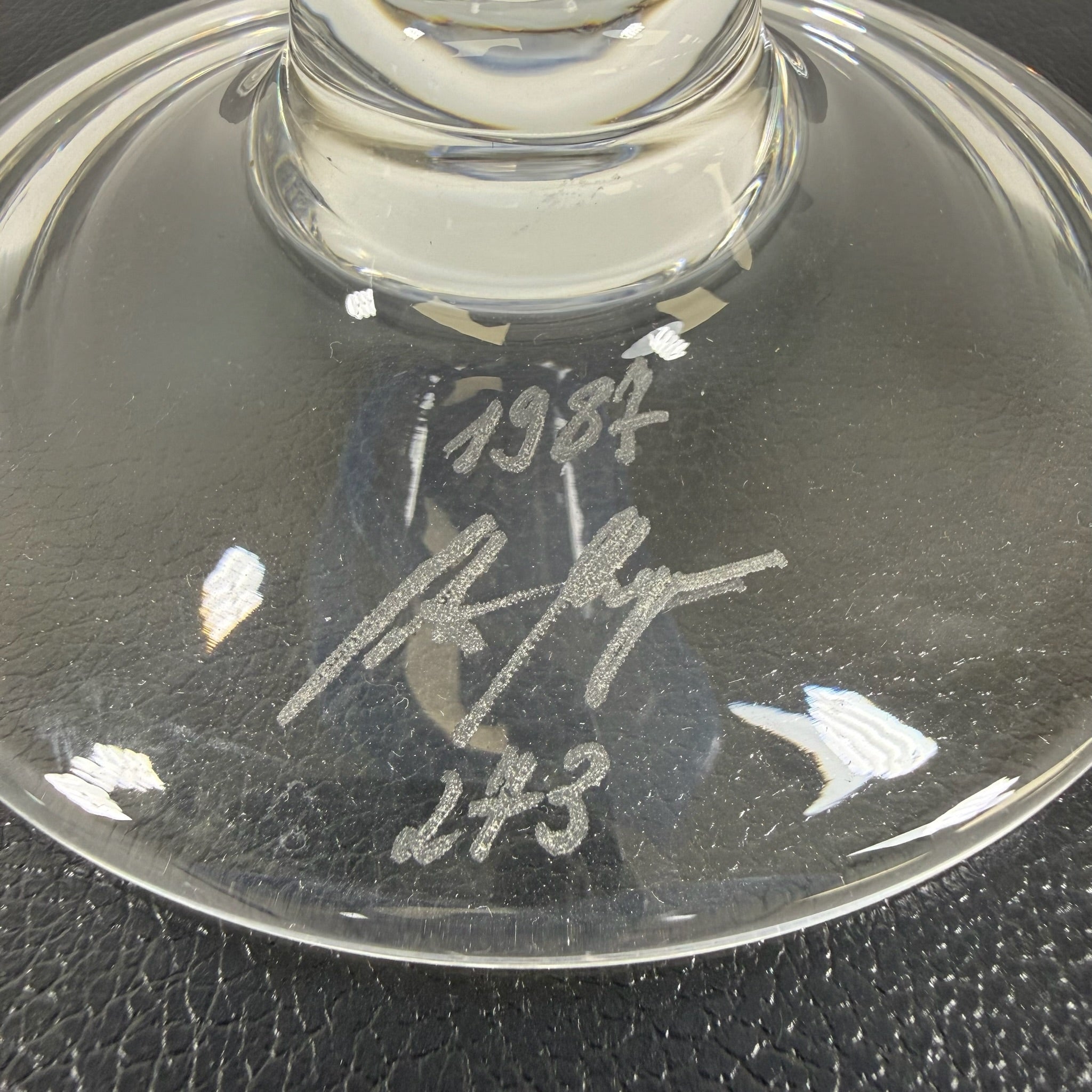 Monumentale Murano Glas Meistervase von Vito Seguso 1987 I Limitierte Edition 273 I Signiert Vito Seguso