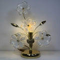 Paul Neuhaus Blüten Tischlampe I Modell 4521-10 I Romantische Florentiner Bouquet Lampe I Chrom & Acryl-Blüten Paul Neuhaus