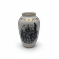 Moritz Zdekauer MZ Vase Prag Praha Karlsbruecke Gold Vintage 1970 Czechoslovakia Moritz Zdekauer