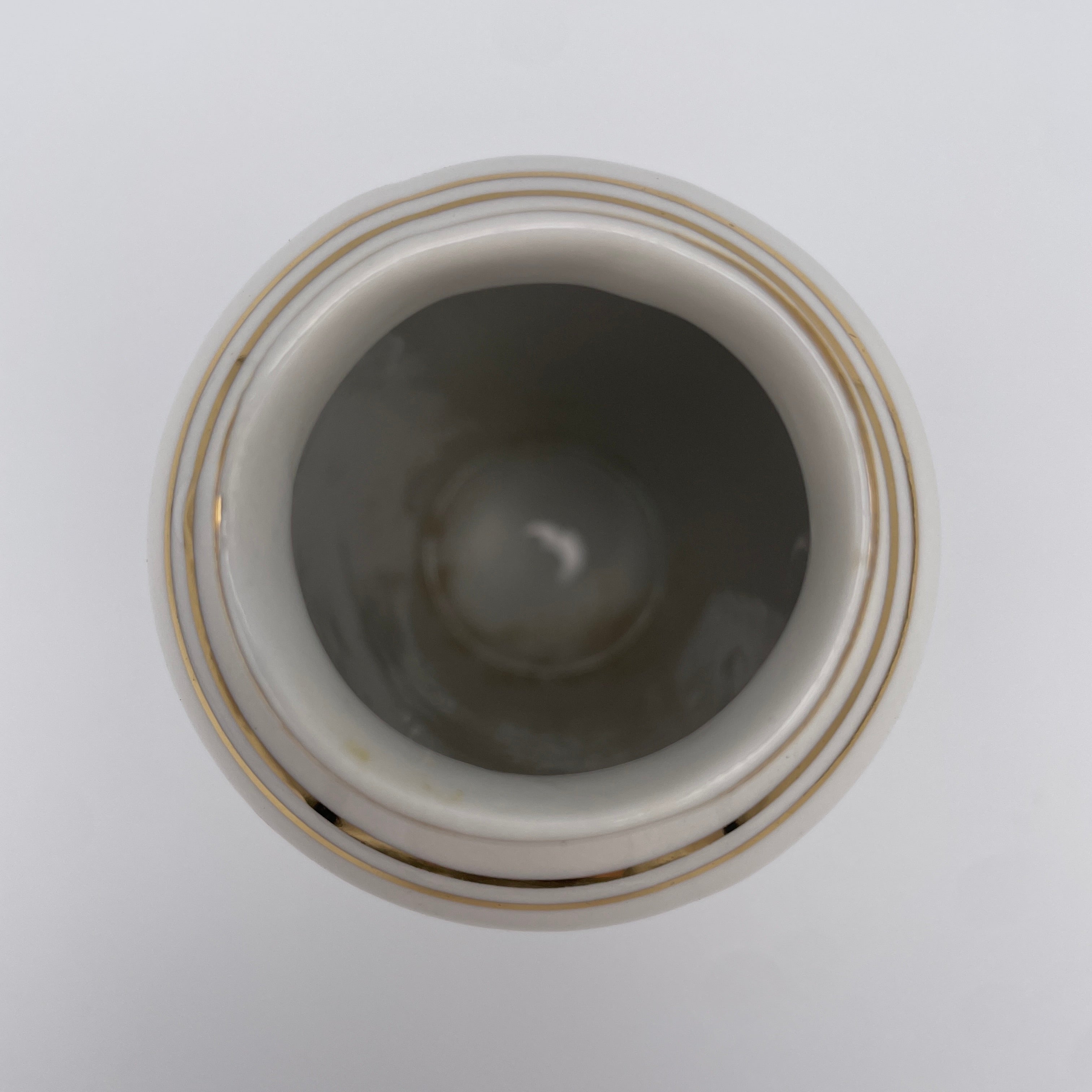 Moritz Zdekauer MZ Vase Prag Praha Karlsbruecke Gold Vintage 1970 Czechoslovakia Moritz Zdekauer