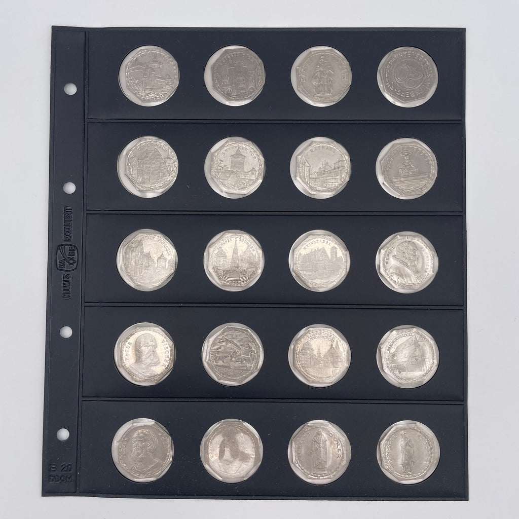 33 Notmuenzen Nuernberg Fuerth Strassenbahn 20 Pfennig Adler 1921 Sammler Set Showroom Ansbach