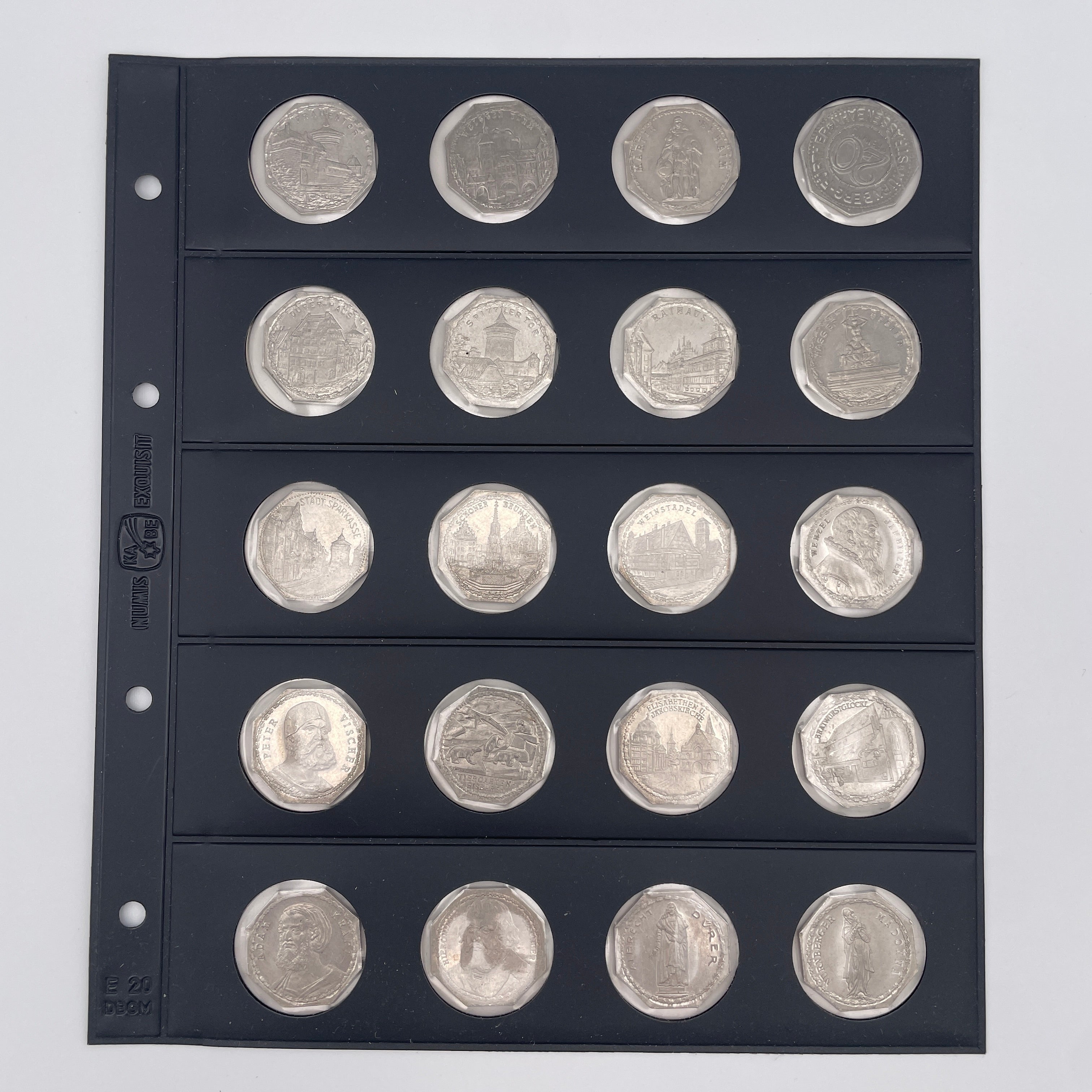 33 Notmuenzen Nuernberg Fuerth Strassenbahn 20 Pfennig Adler 1921 Sammler Set Showroom Ansbach