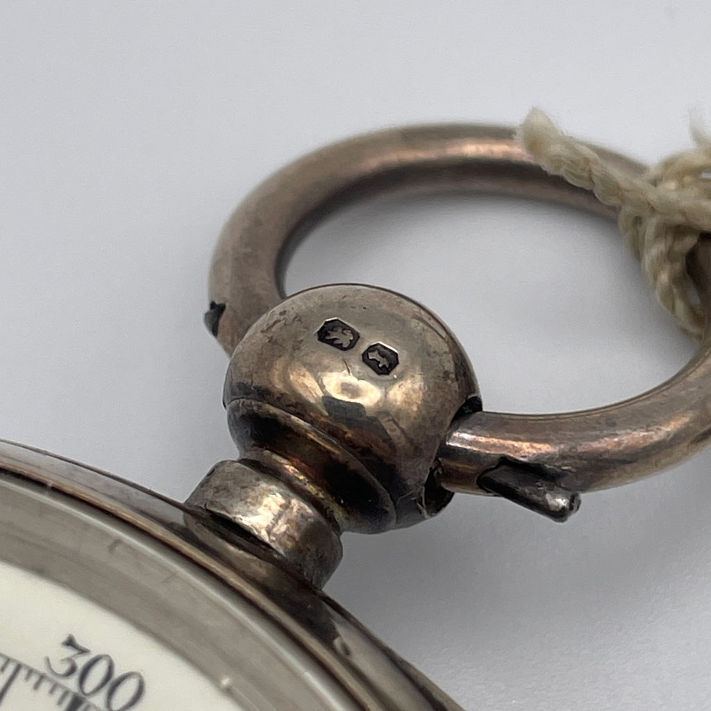 925 Silber Taschenuhr Centre Seconds Chronograph Chester 1893 England Schlüssel Showroom Ansbach