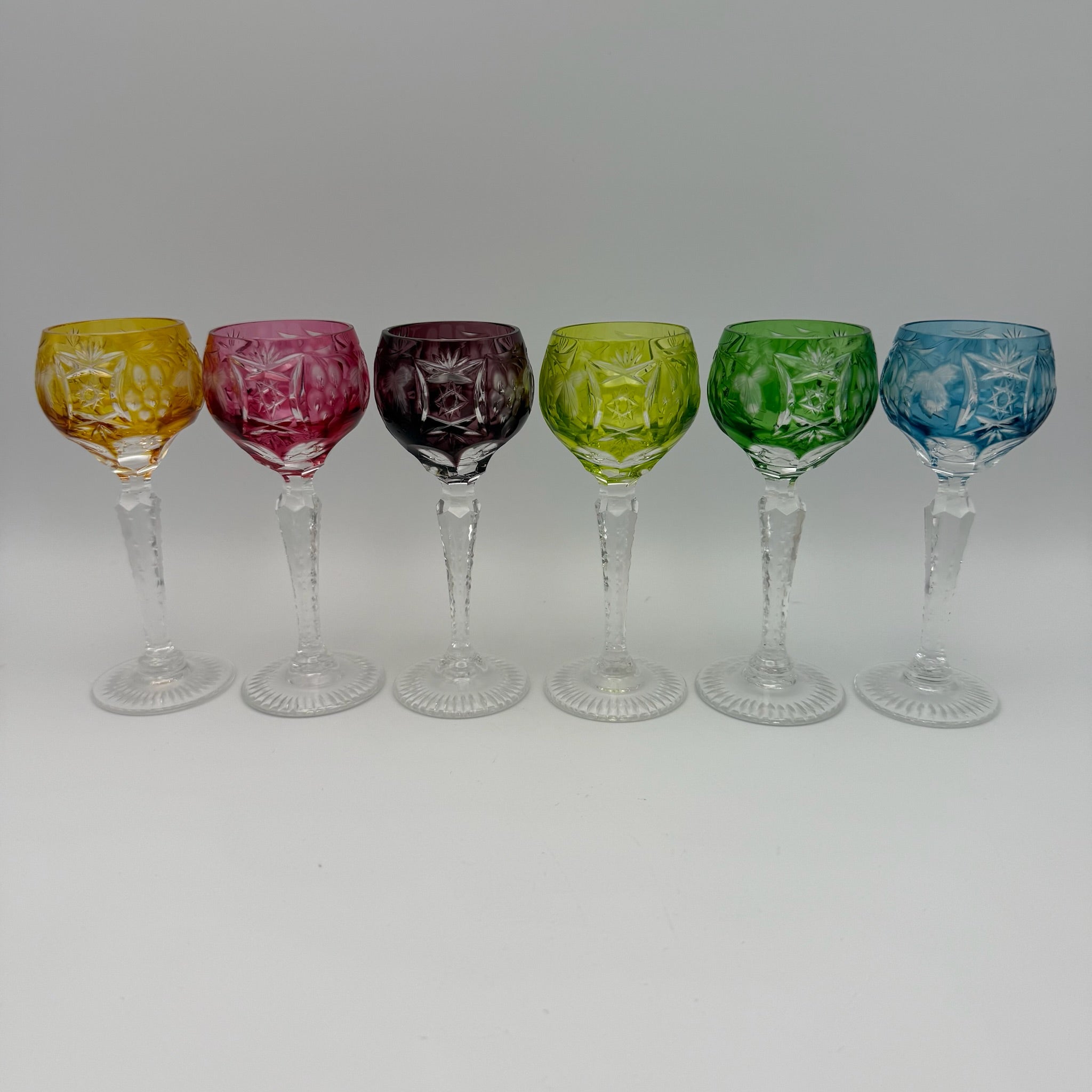 Nachtmann Likörgläser Set I 6-teilig I Dekor Traube I Überfangglas I Bunt I 11,4 cm Showroom Ansbach