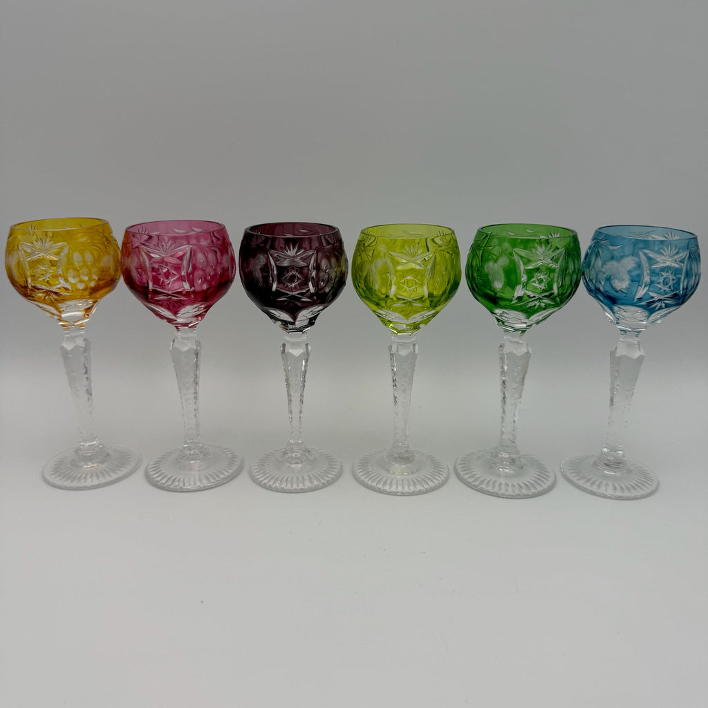 Nachtmann Likörgläser Set I 6-teilig I Dekor Traube I Überfangglas I Bunt I 11,4 cm Showroom Ansbach