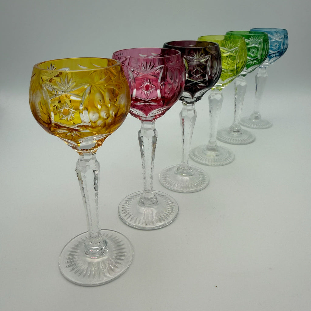 Nachtmann Likörgläser Set I 6-teilig I Dekor Traube I Überfangglas I Bunt I 11,4 cm Showroom Ansbach