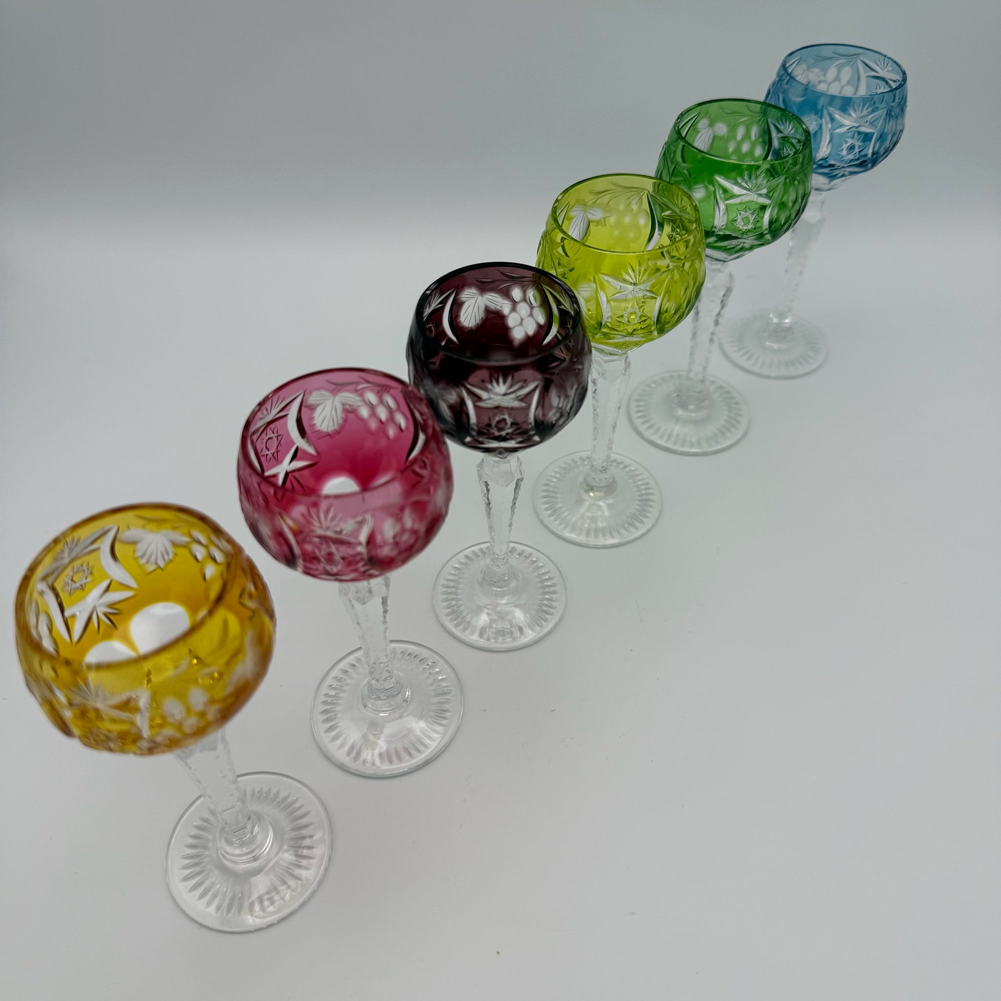 Nachtmann Likörgläser Set I 6-teilig I Dekor Traube I Überfangglas I Bunt I 11,4 cm Showroom Ansbach