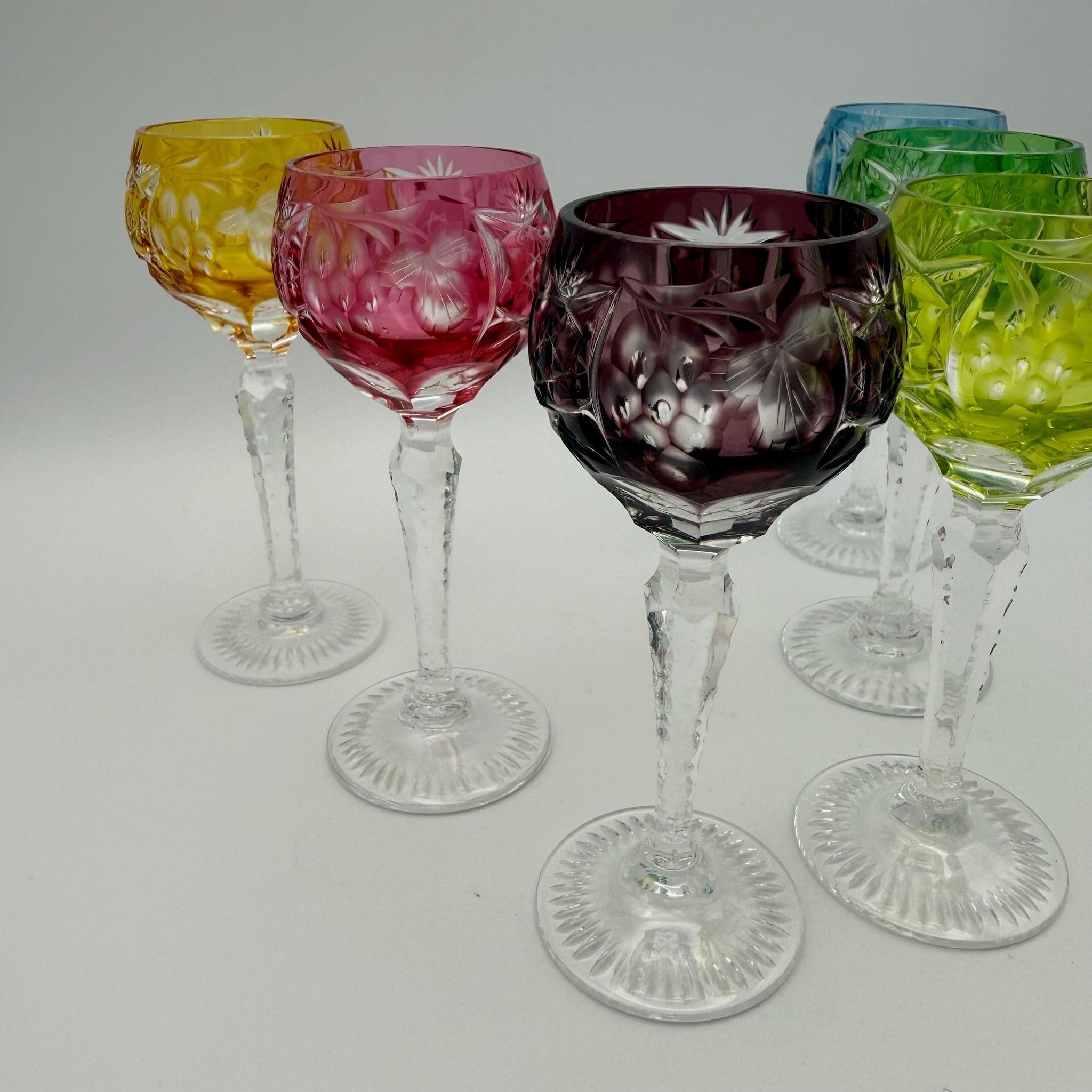 Nachtmann Likörgläser Set I 6-teilig I Dekor Traube I Überfangglas I Bunt I 11,4 cm Showroom Ansbach