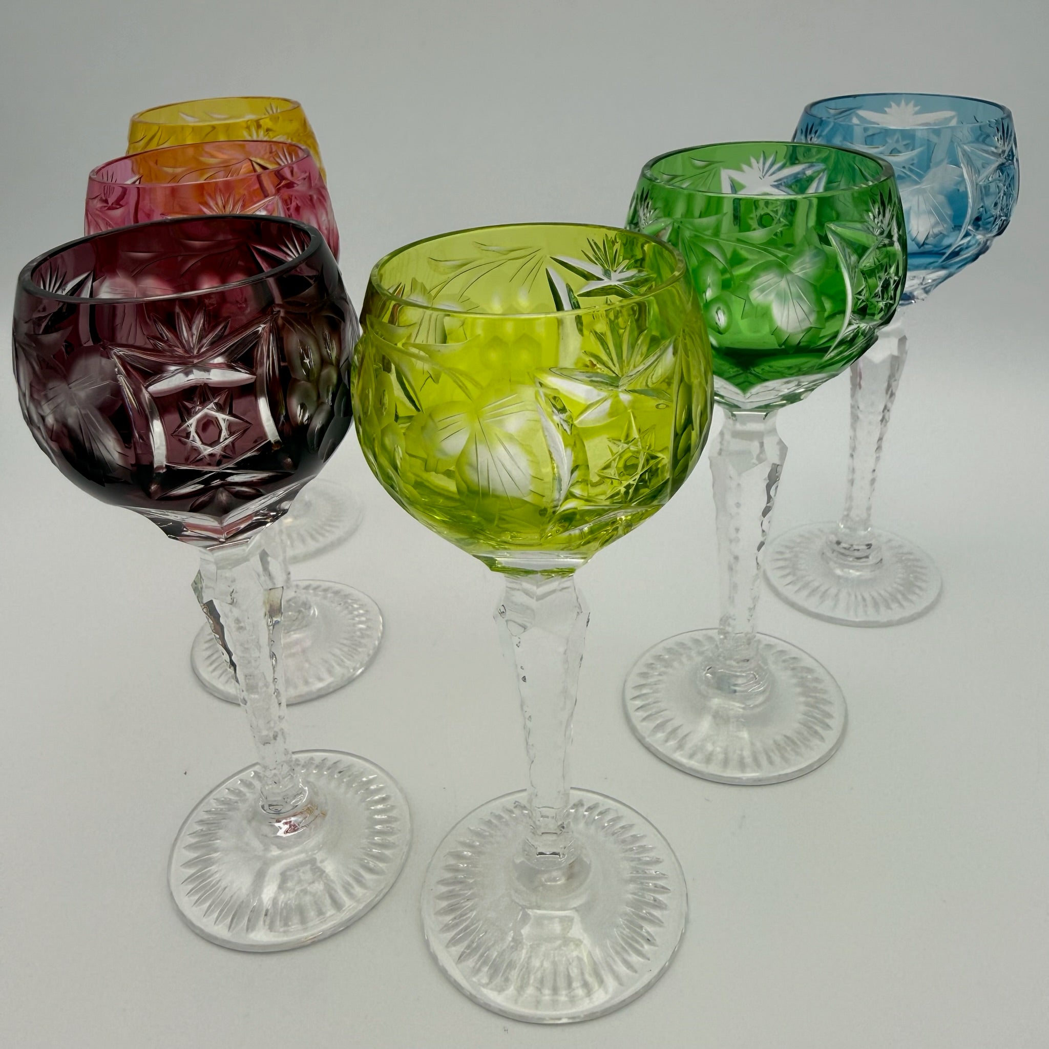 Nachtmann Likörgläser Set I 6-teilig I Dekor Traube I Überfangglas I Bunt I 11,4 cm Showroom Ansbach