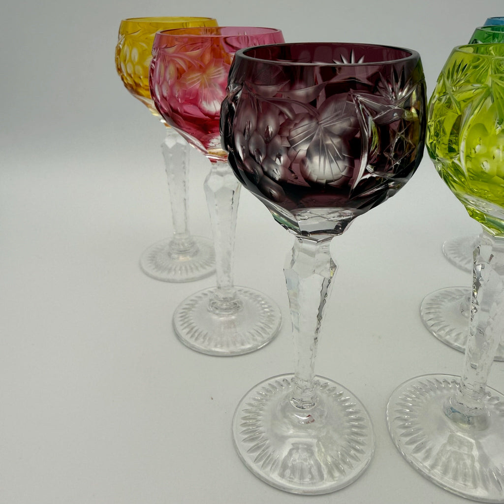 Nachtmann Likörgläser Set I 6-teilig I Dekor Traube I Überfangglas I Bunt I 11,4 cm Showroom Ansbach