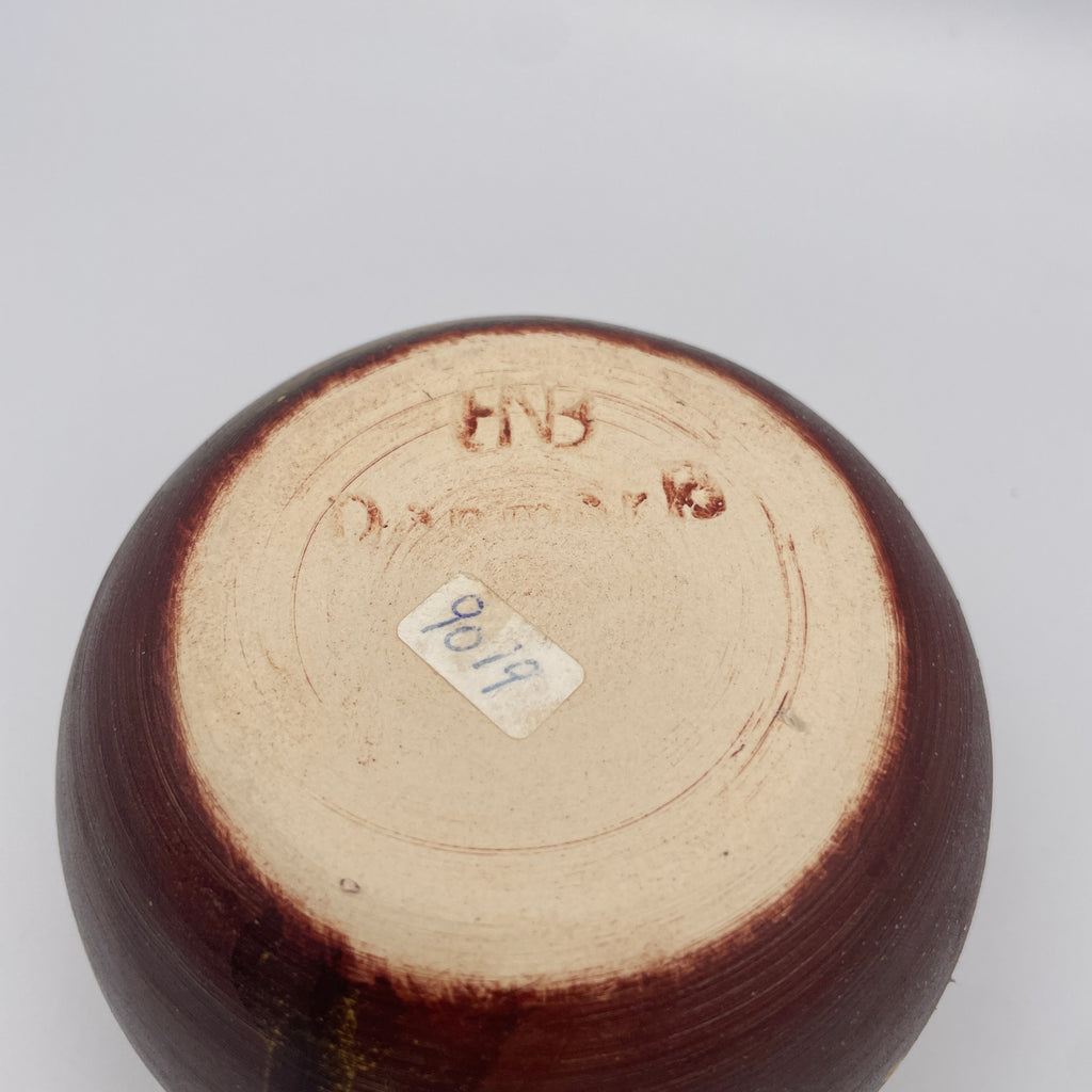 Hans Nielsen Buch HNB Daenemark Steckvase Keramik Brutalismus Vintage 1970 Hans Nielsen Buch