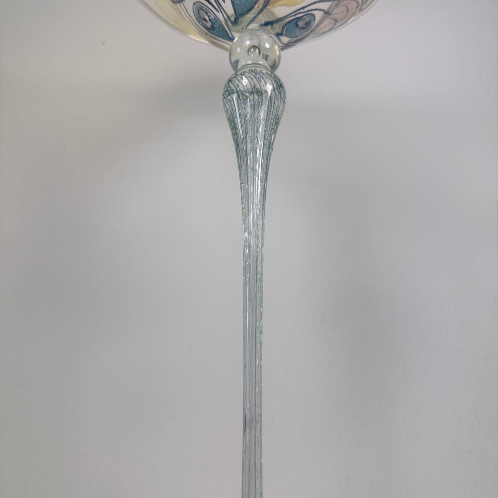 Vera Walther Kunstglas Kelchvase 35 cm – signiert – Handarbeit – Made in Germany – Studio Glas Showroom Ansbach