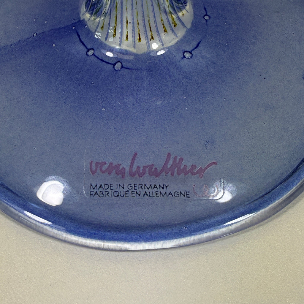 Vera Walther Kunstglas Kelchvase 35 cm – signiert – Handarbeit – Made in Germany – Studio Glas Showroom Ansbach