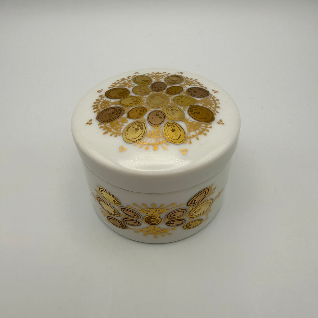 Rosenthal studio-line Bjørn Wiinblad Quatre Couleurs Deckeldose Porzellan 6 cm Showroom Ansbach