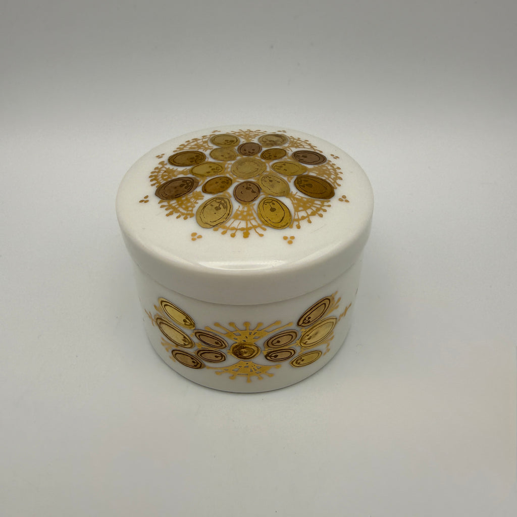 Rosenthal studio-line Bjørn Wiinblad Quatre Couleurs Deckeldose Porzellan 6 cm Showroom Ansbach