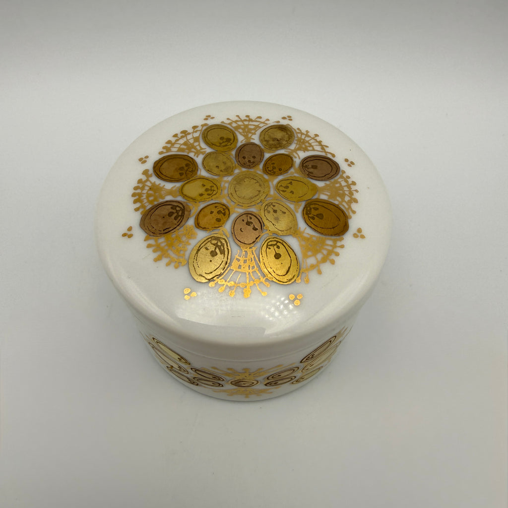 Rosenthal studio-line Bjørn Wiinblad Quatre Couleurs Deckeldose Porzellan 6 cm Showroom Ansbach