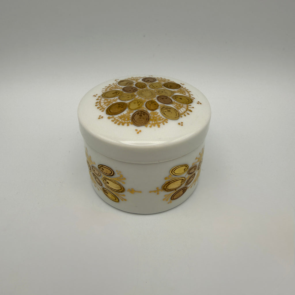 Rosenthal studio-line Bjørn Wiinblad Quatre Couleurs Deckeldose Porzellan 6 cm Showroom Ansbach