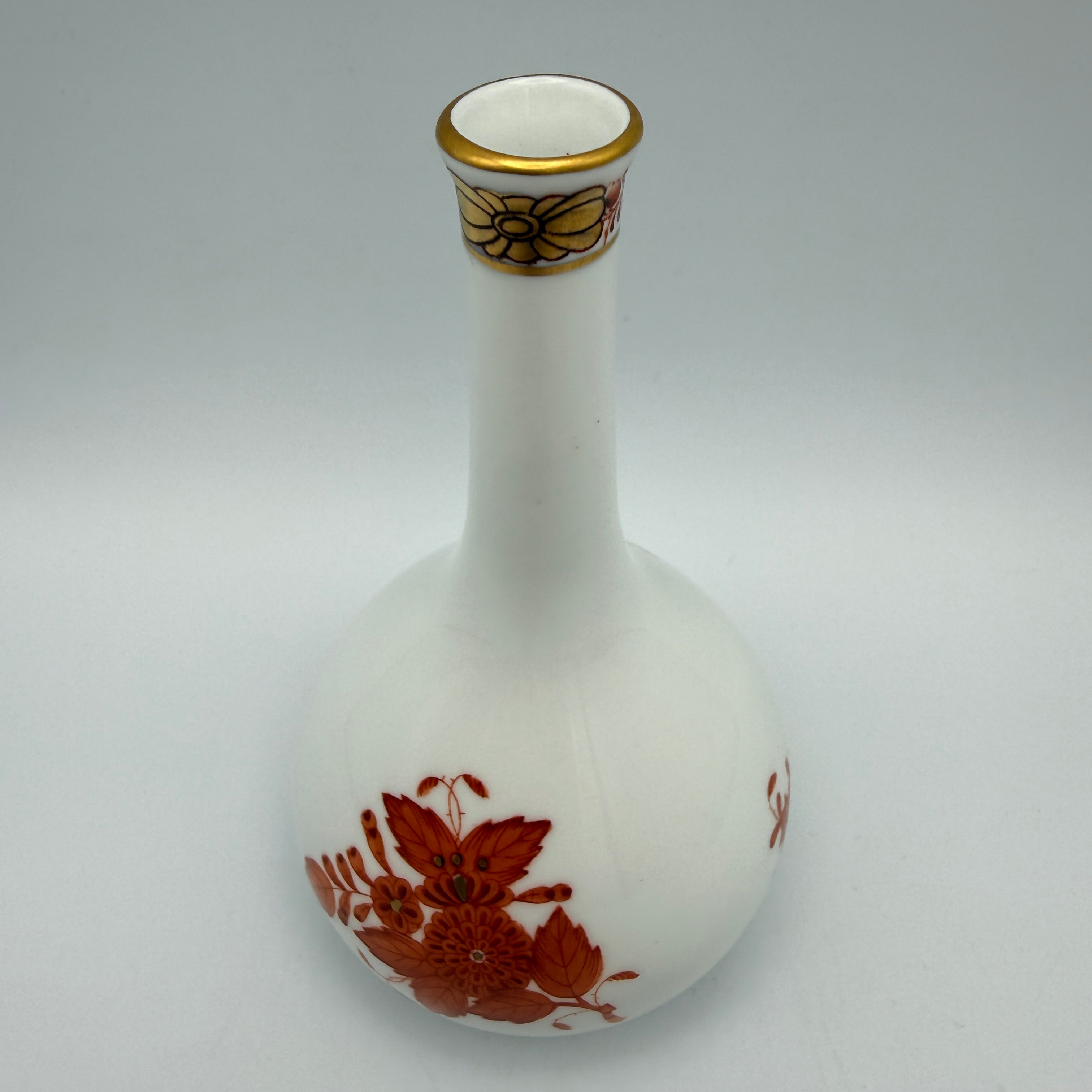 Herend Hungary Apponyi Orange AOG Miniaturvase 7105 handbemalt Porzellan 12,6 cm Showroom Ansbach