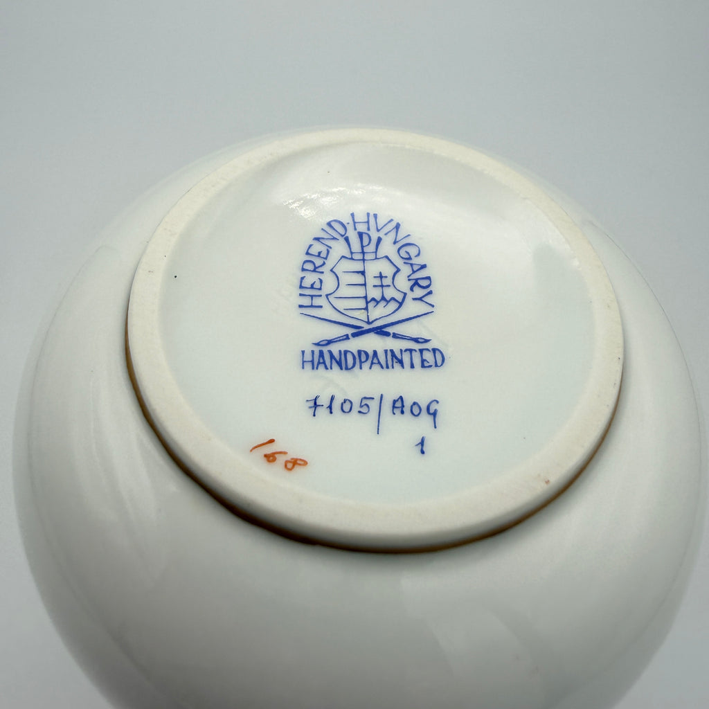 Herend Hungary Apponyi Orange AOG Miniaturvase 7105 handbemalt Porzellan 12,6 cm Showroom Ansbach