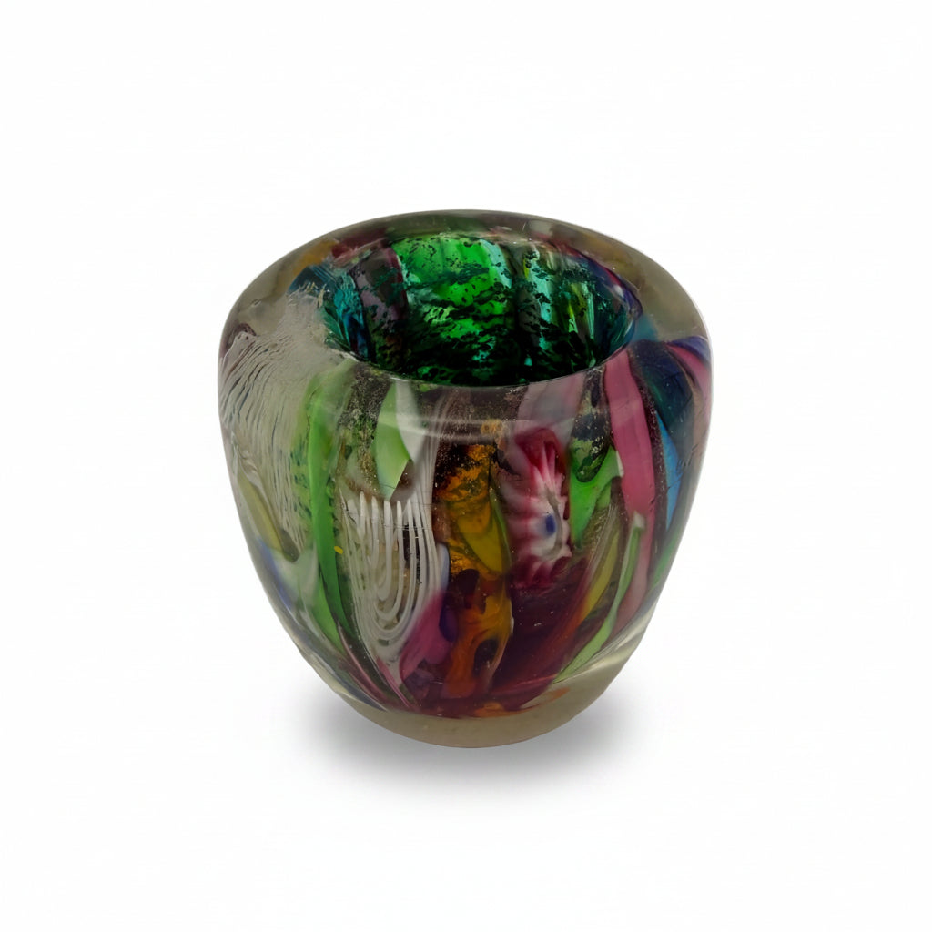 Dino Martens für Aureliano Toso I Tutti Frutti Murano Glasvase I 5,7 cm Dino Martens