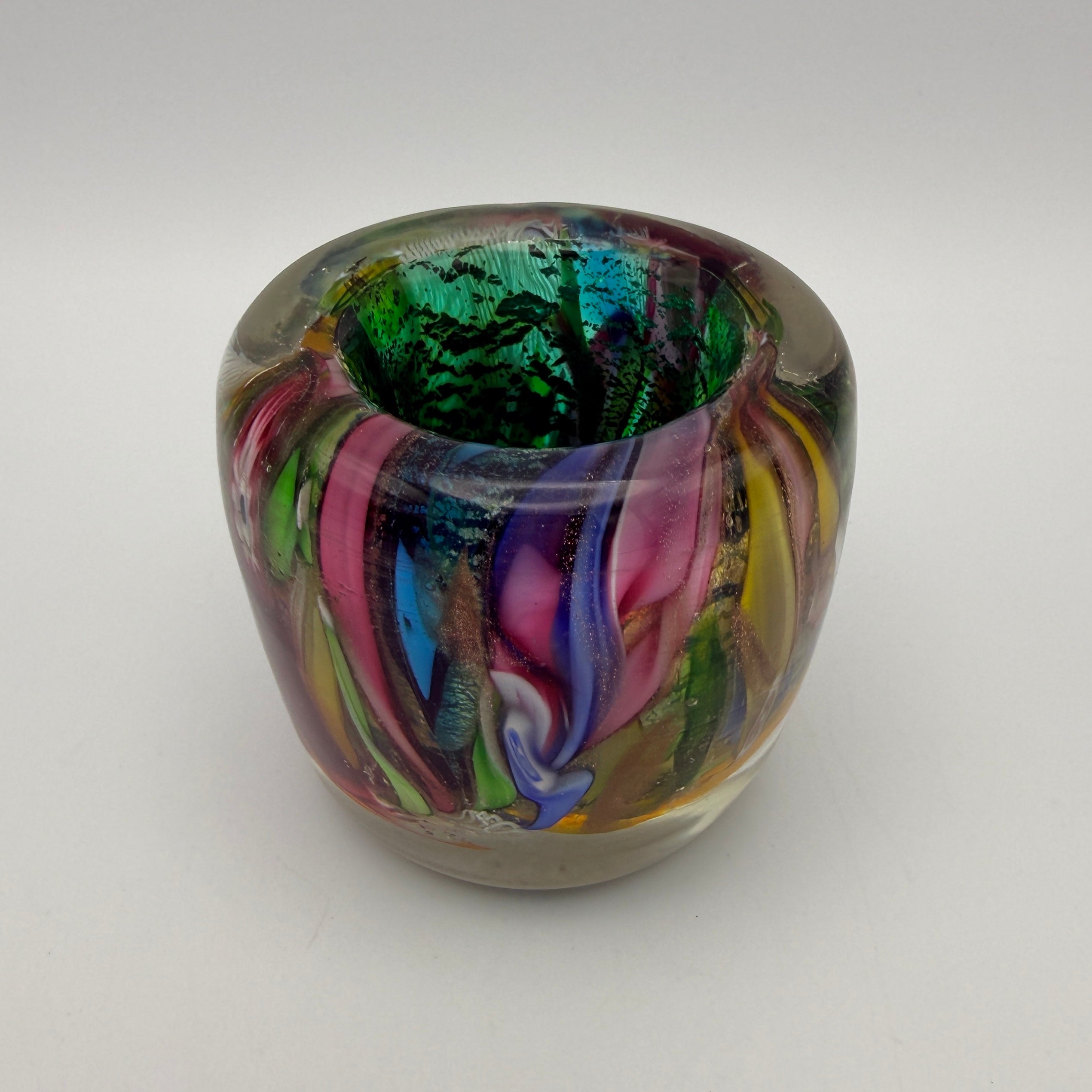 Dino Martens für Aureliano Toso I Tutti Frutti Murano Glasvase I 5,7 cm Dino Martens