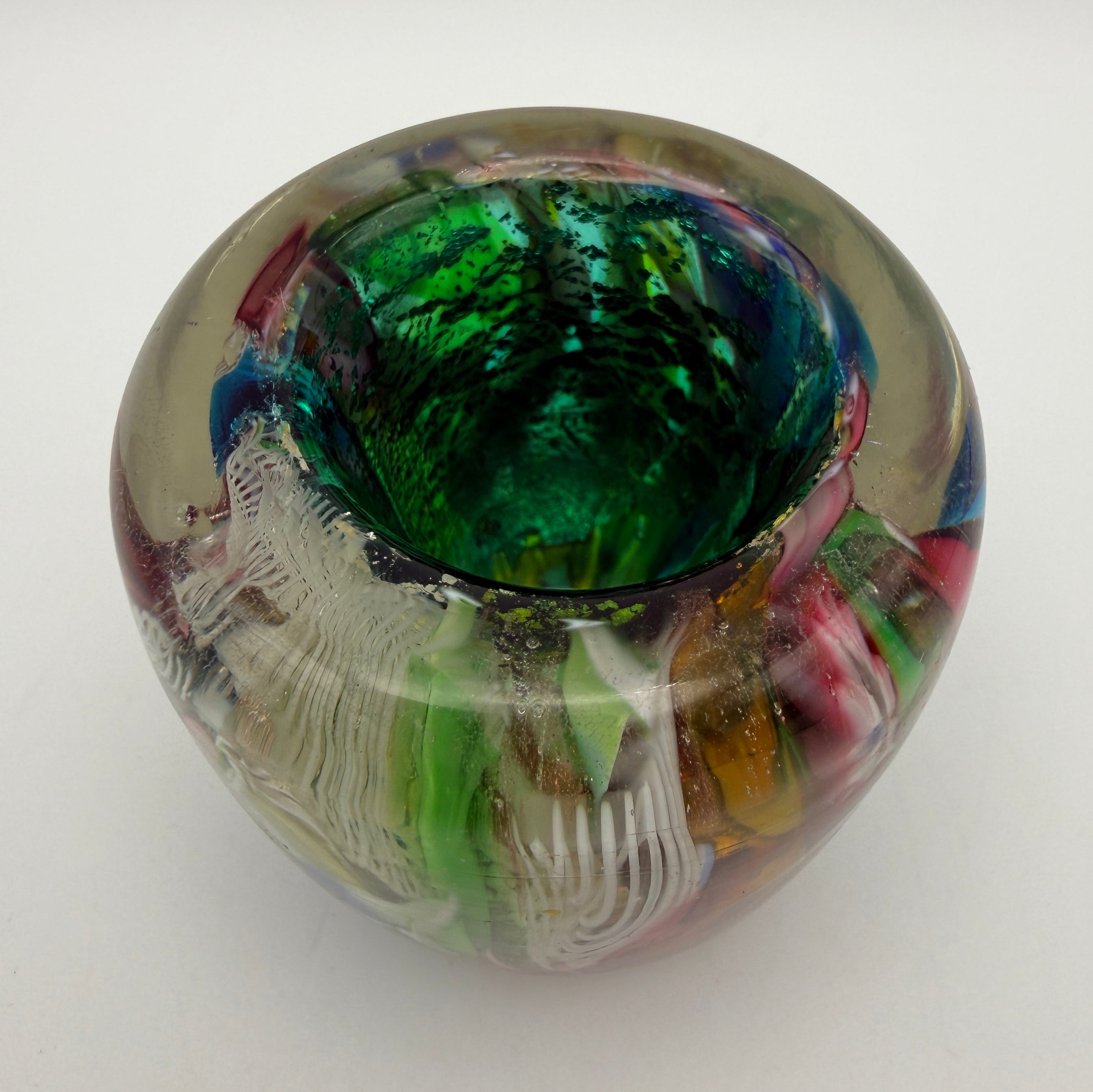 Dino Martens für Aureliano Toso I Tutti Frutti Murano Glasvase I 5,7 cm Dino Martens