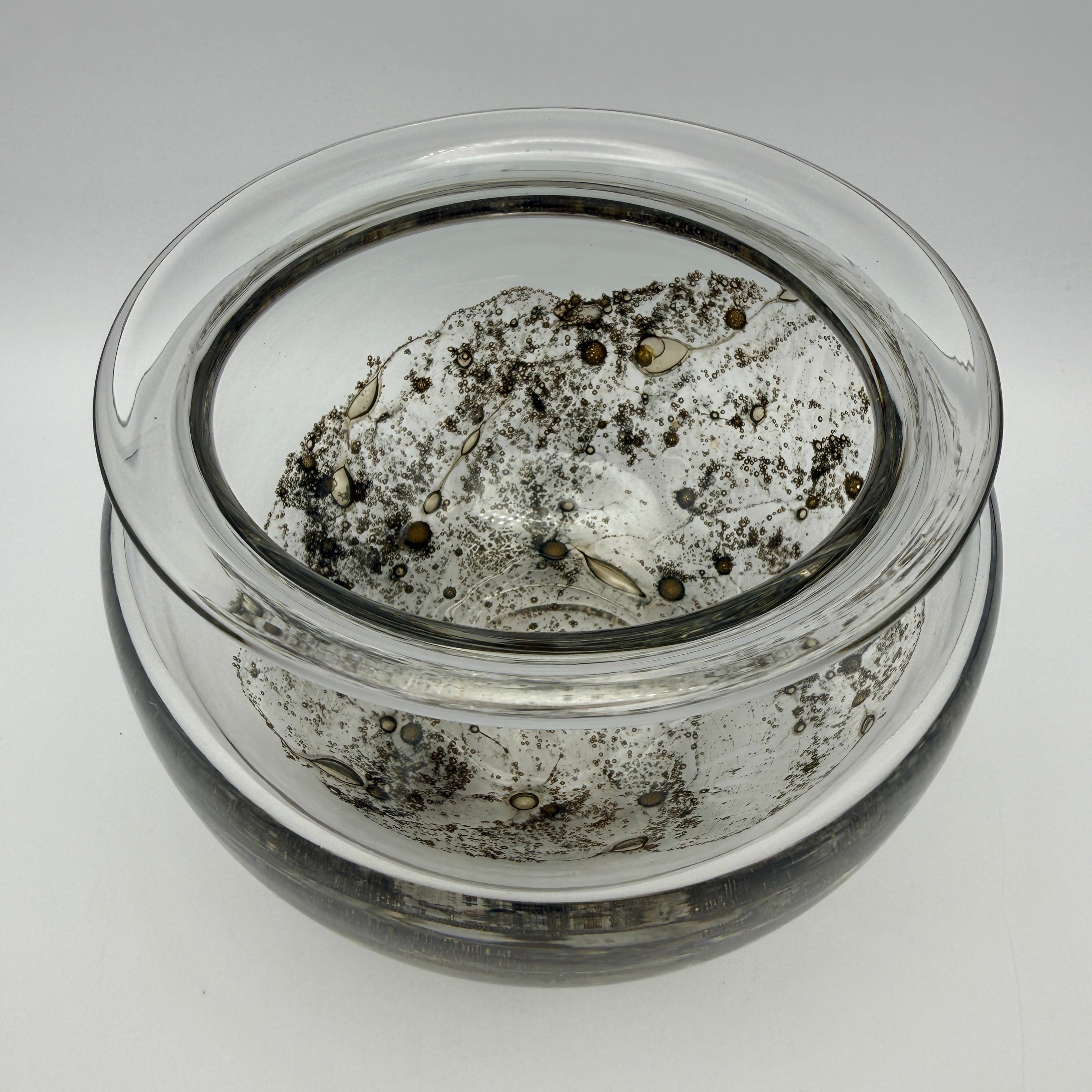 Peill & Putzler Glasvase I Serie Aurum Oxid-Gold I signiert Peill & Putzler