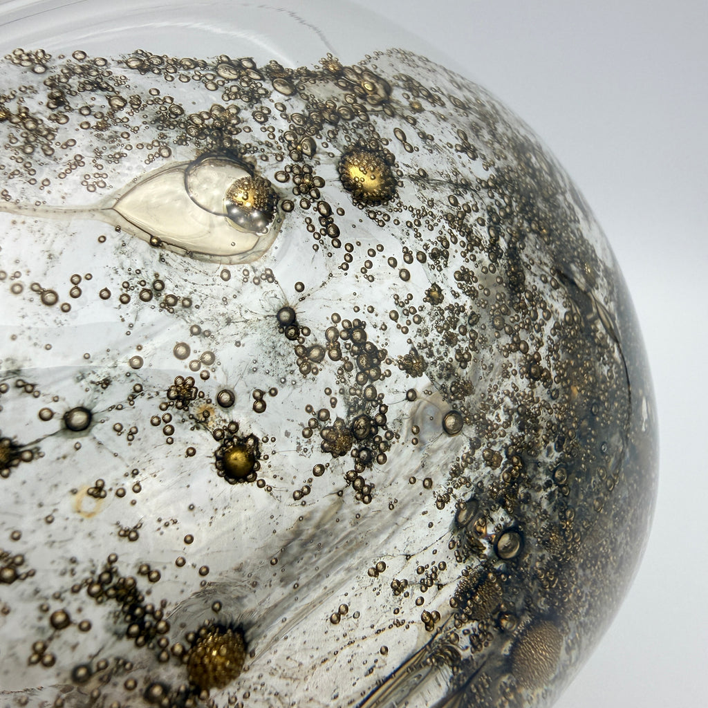 Peill & Putzler Glasvase I Serie Aurum Oxid-Gold I signiert Peill & Putzler