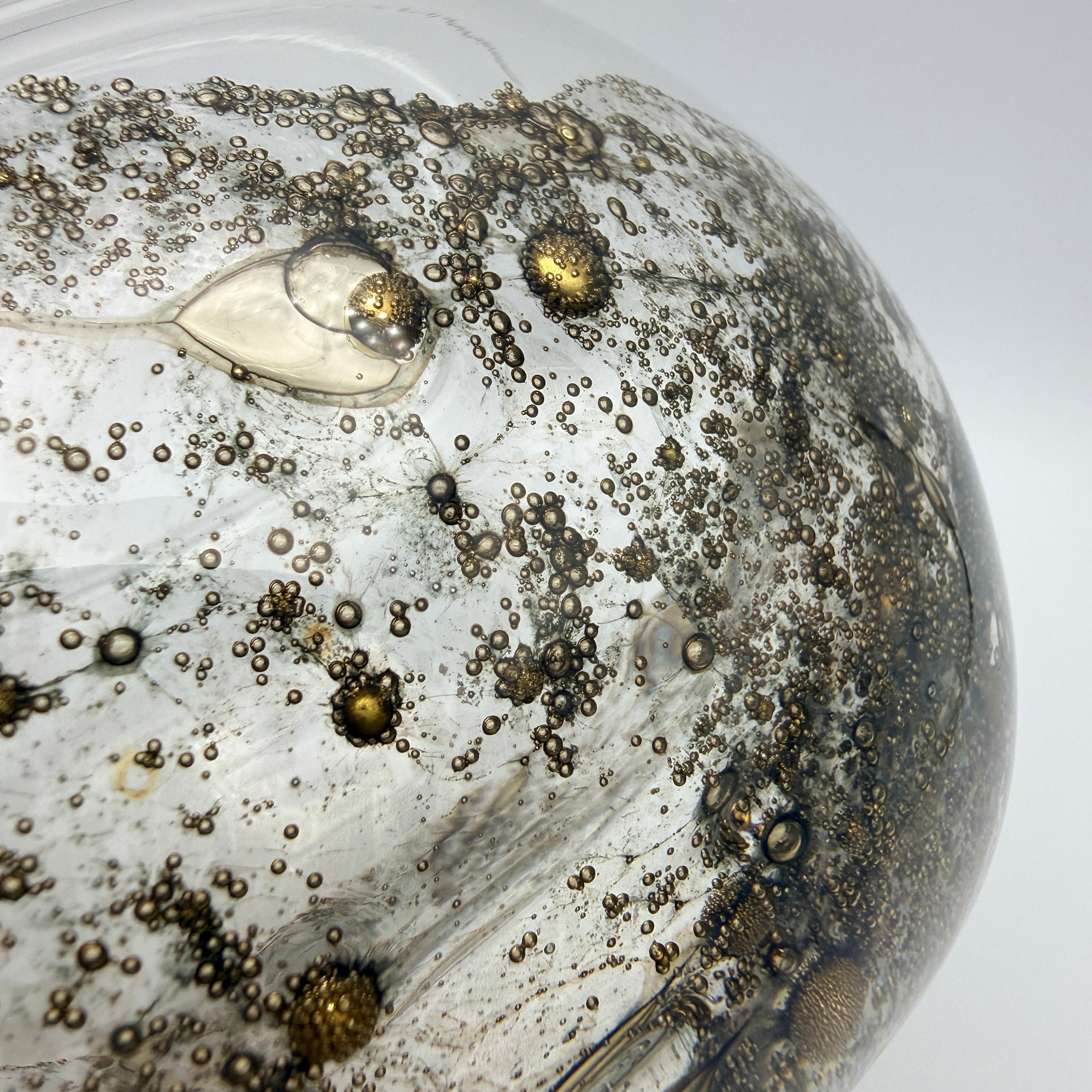 Peill & Putzler Glasvase I Serie Aurum Oxid-Gold I signiert Peill & Putzler