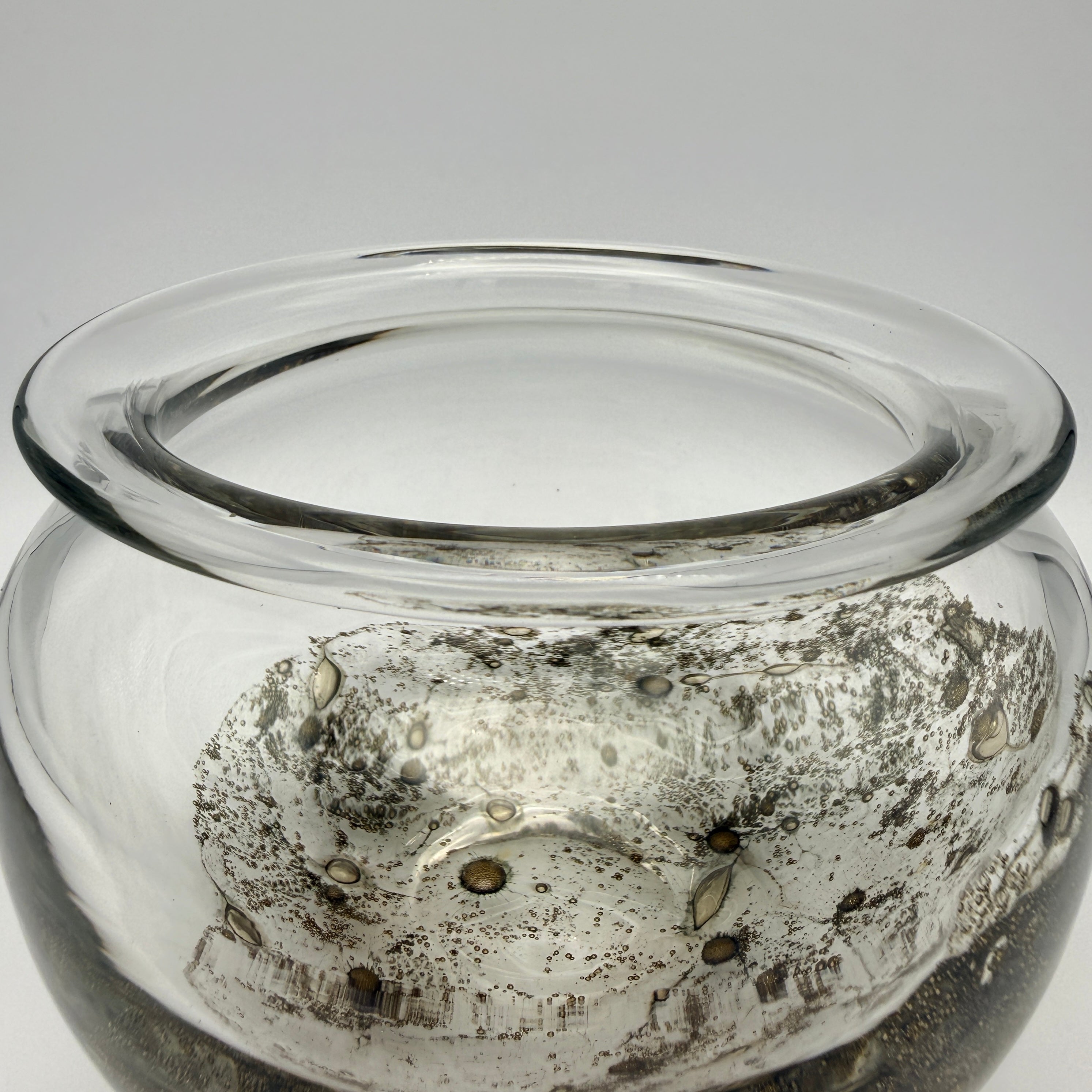Peill & Putzler Glasvase I Serie Aurum Oxid-Gold I signiert Peill & Putzler