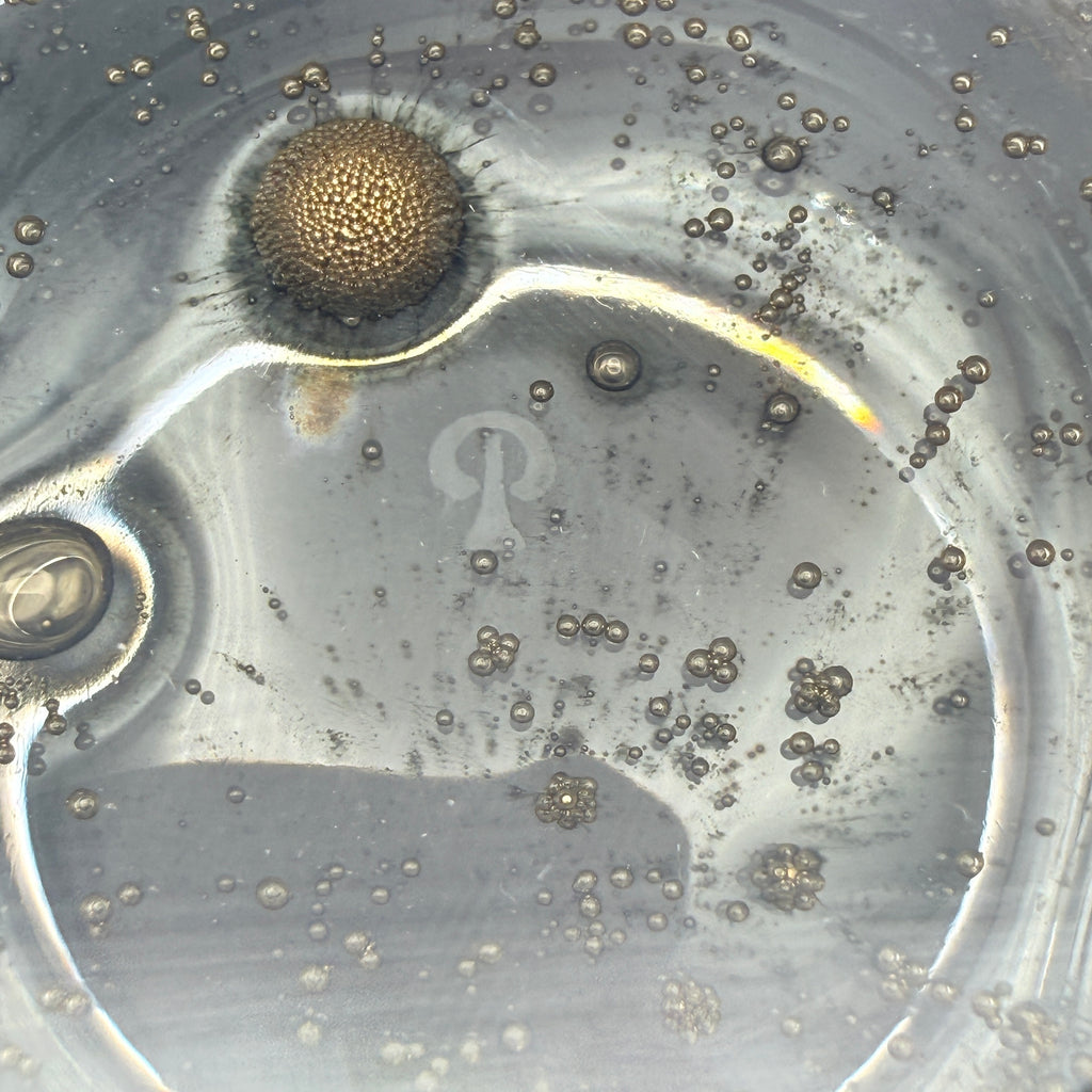 Peill & Putzler Glasvase I Serie Aurum Oxid-Gold I signiert Peill & Putzler