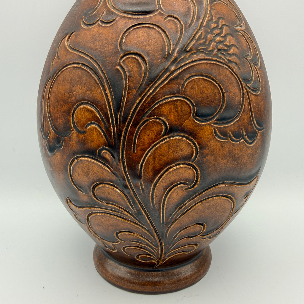 W-Germany Keramikvase I Reliefdekor Vintage I WGP Showroom Ansbach