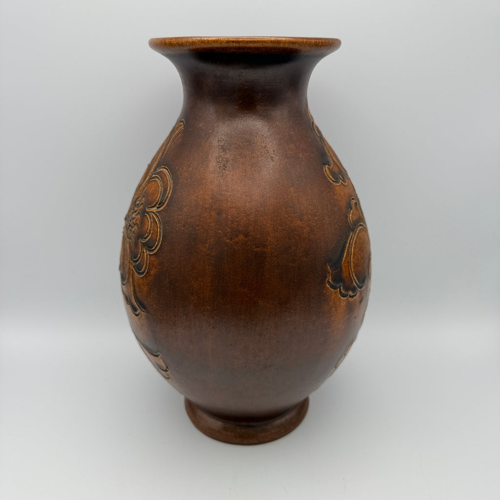 W-Germany Keramikvase I Reliefdekor Vintage I WGP Showroom Ansbach