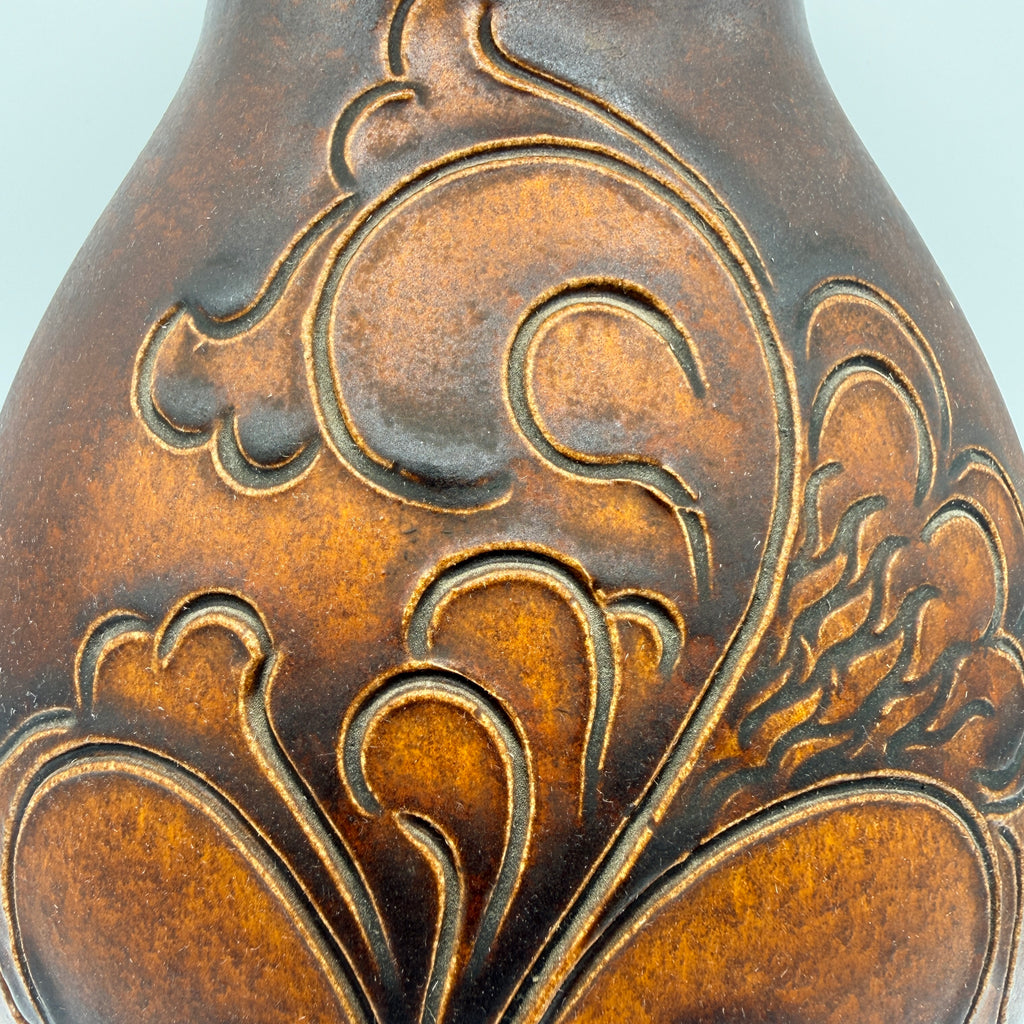 W-Germany Keramikvase I Reliefdekor Vintage I WGP Showroom Ansbach