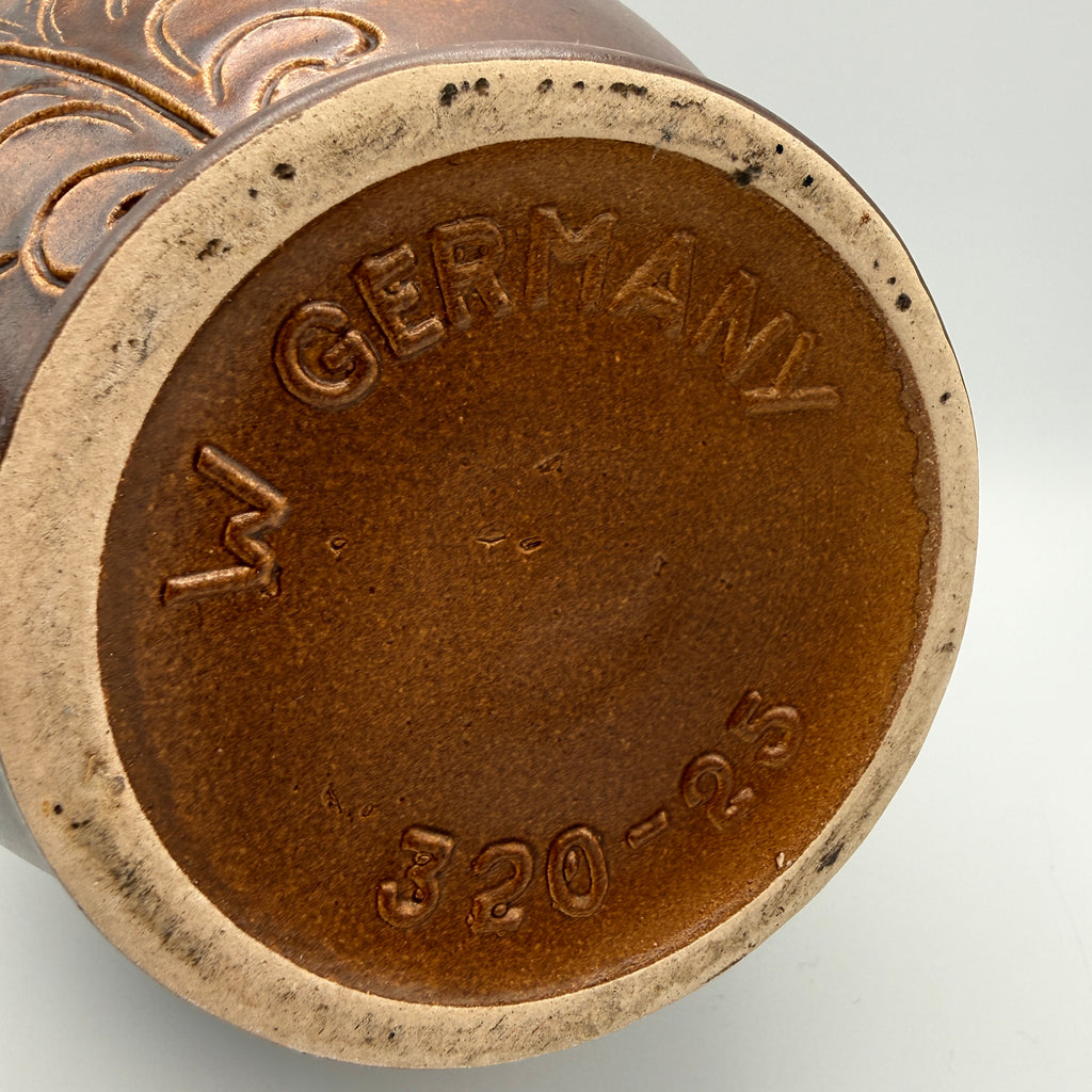 W-Germany Keramikvase I Reliefdekor Vintage I WGP Showroom Ansbach