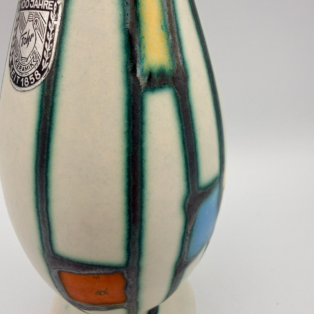 Fohr Keramik Vase - 100 Jahre  - 1958 WGP Mid Century Fohr Keramik