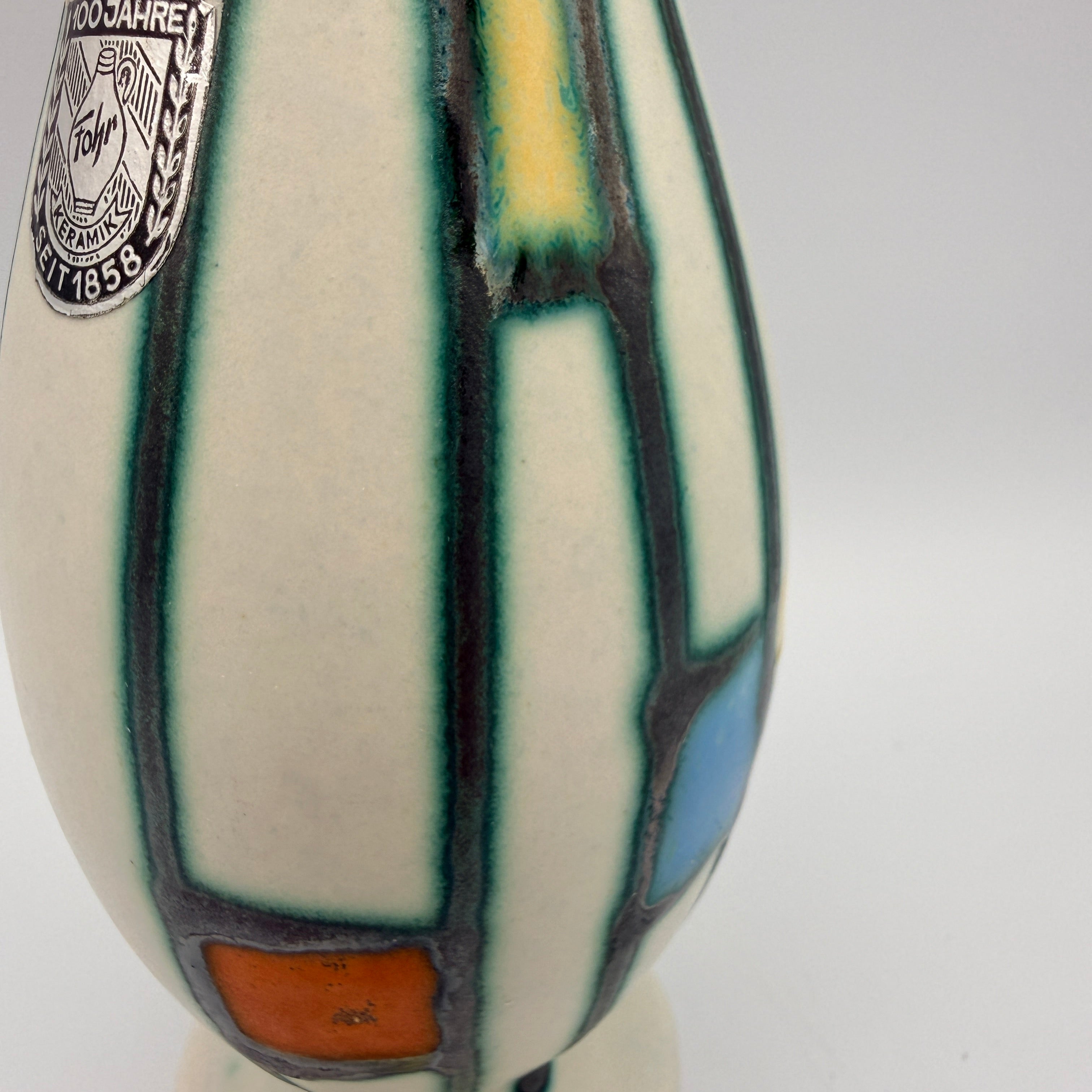 Fohr Keramik Vase - 100 Jahre  - 1958 WGP Mid Century Fohr Keramik