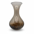 Friedrich Kristall Glas Vase Rauchglas mit Lufteinschlüssen Friedrich
