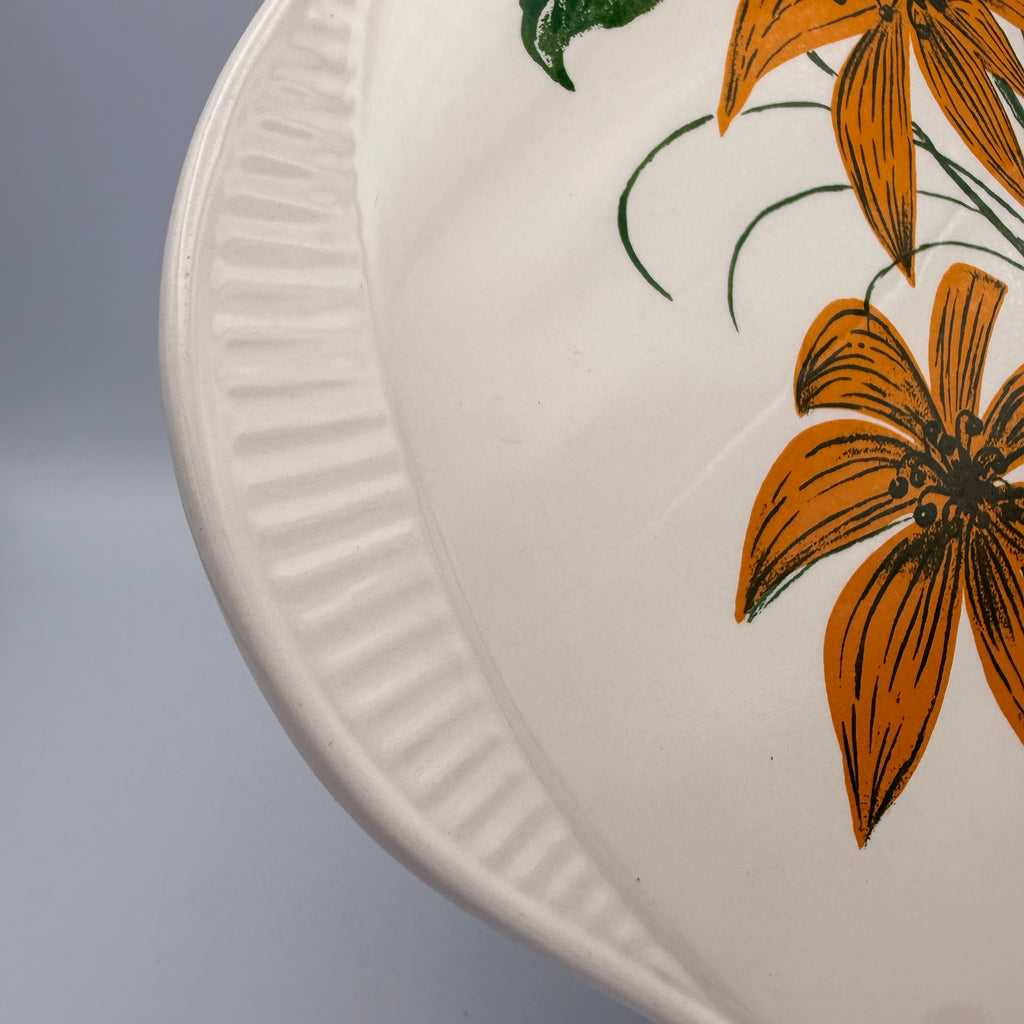 Edelkeramik Grünstadt Tortenplatte 50er Blumen 31 cm Edelkeramik Grünstadt