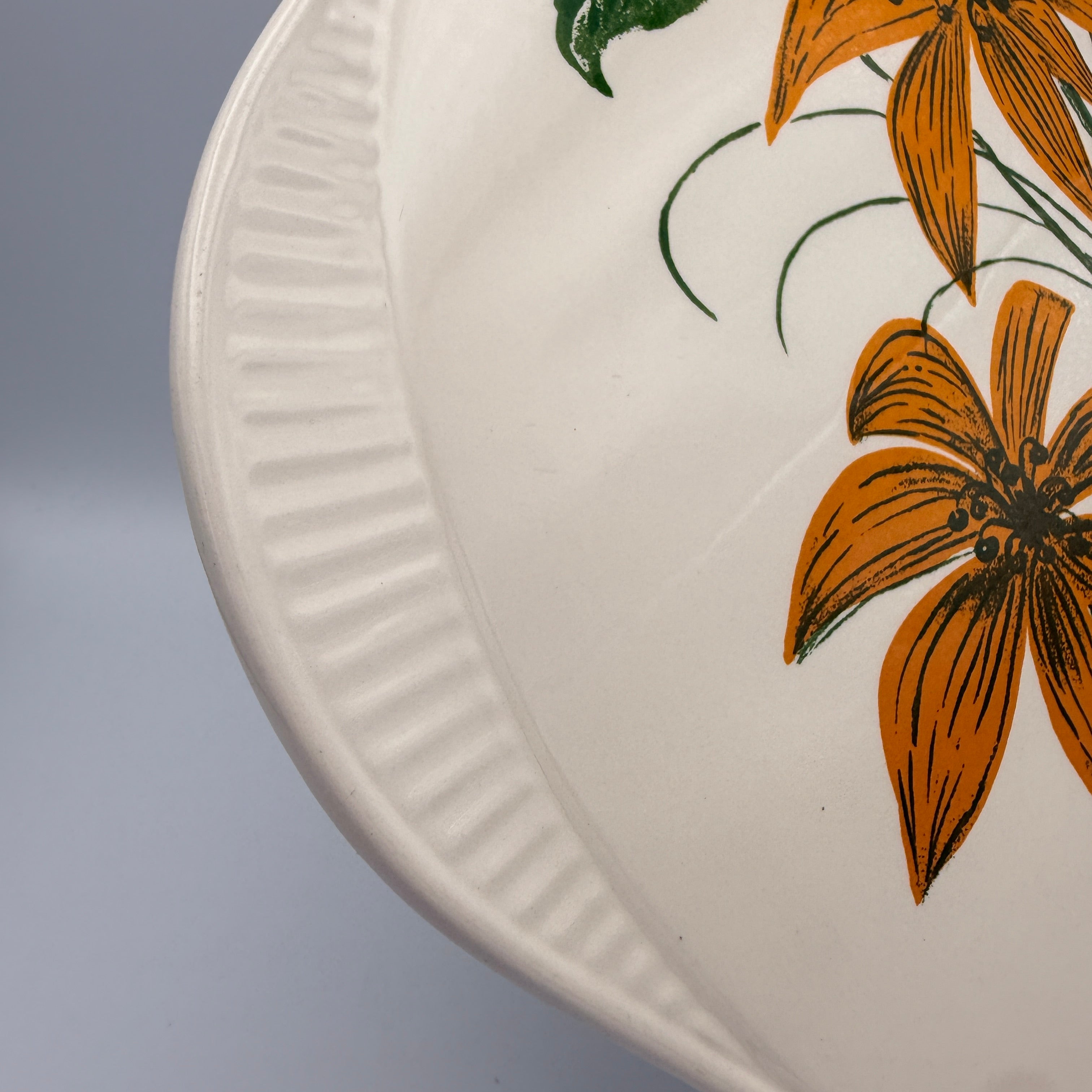 Edelkeramik Grünstadt Tortenplatte 50er Blumen 31 cm Edelkeramik Grünstadt