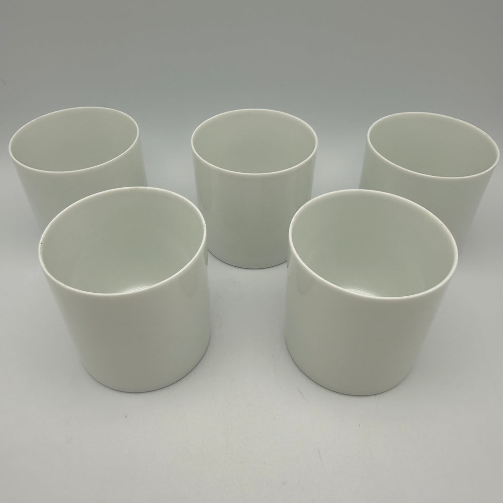 5er Set Hutschenreuther Tasseneinsätze Weiß I Becher Einsätze Porzellan Hutschenreuther