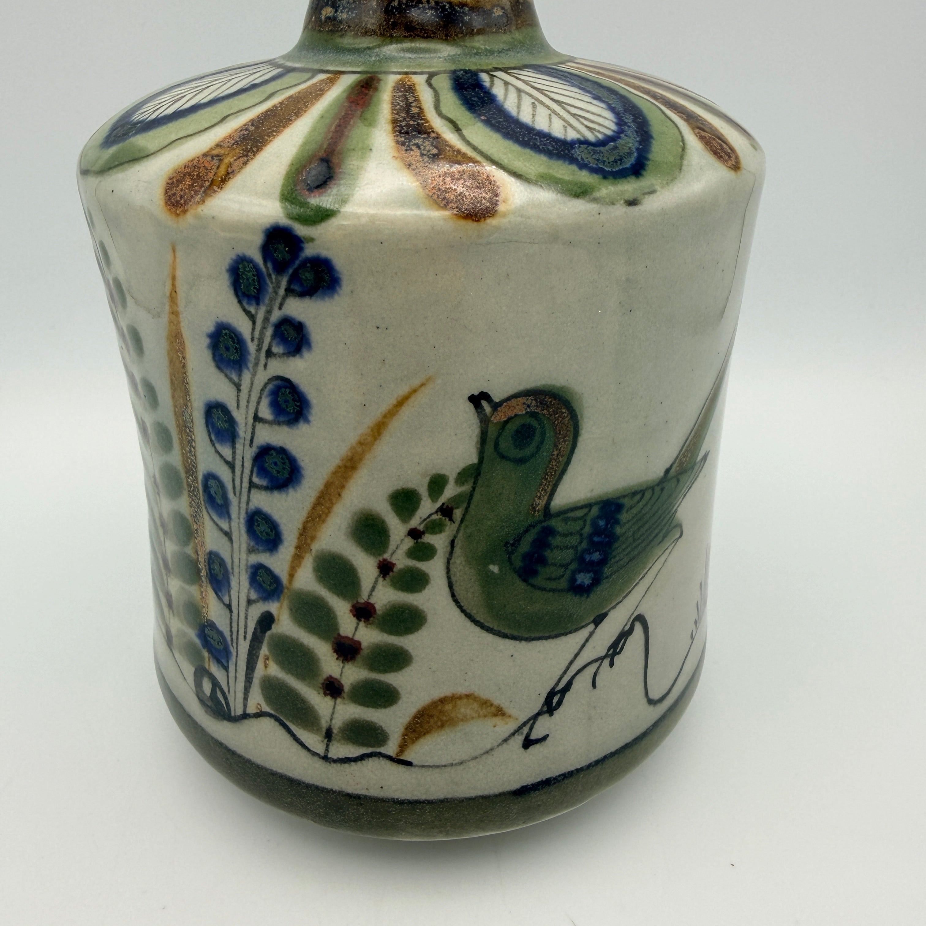Ken Edwards Tonalá Vase El Palomar Mexiko I Steinzeug Keramik Vogel Motiv Ken Edwards
