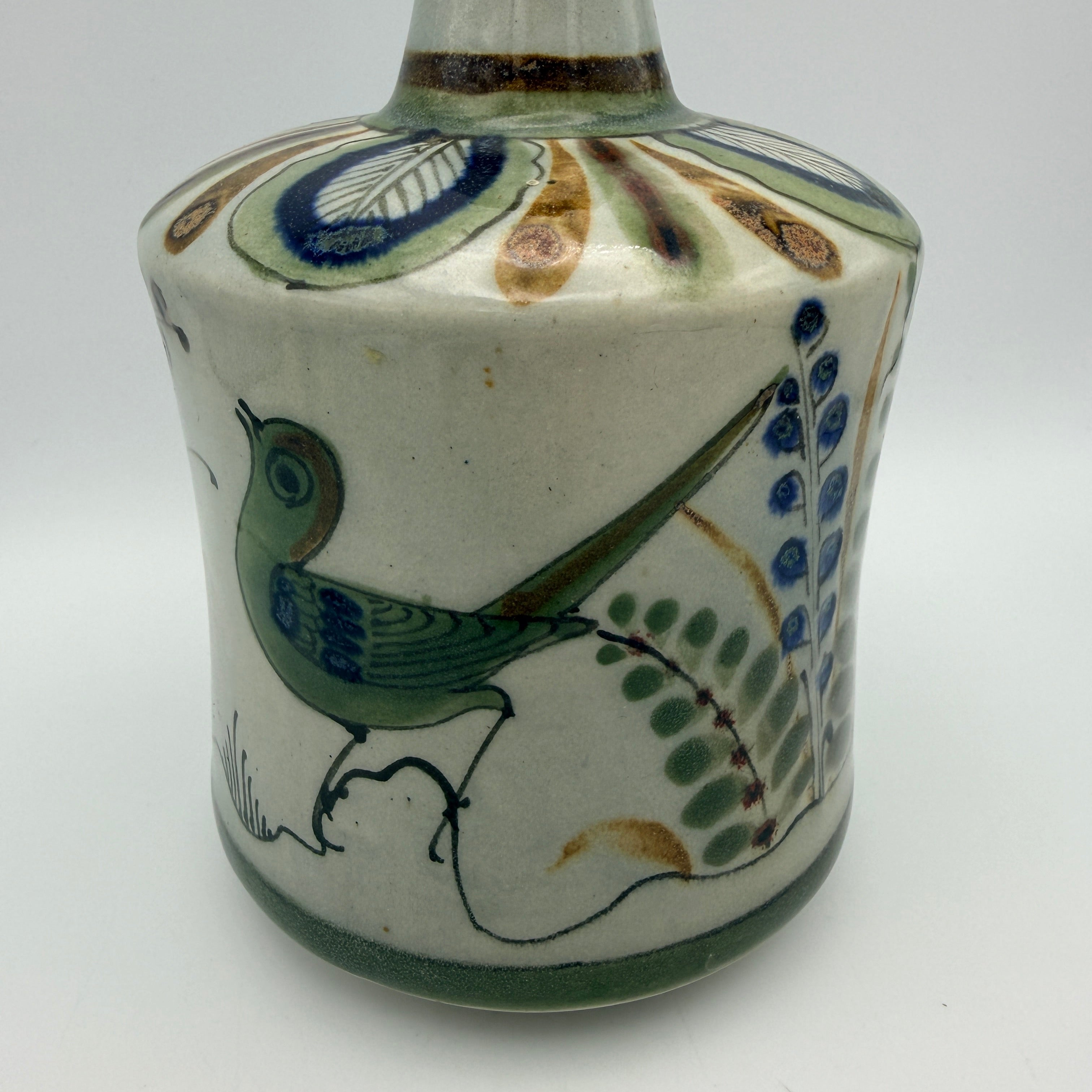 Ken Edwards Tonalá Vase El Palomar Mexiko I Steinzeug Keramik Vogel Motiv Ken Edwards