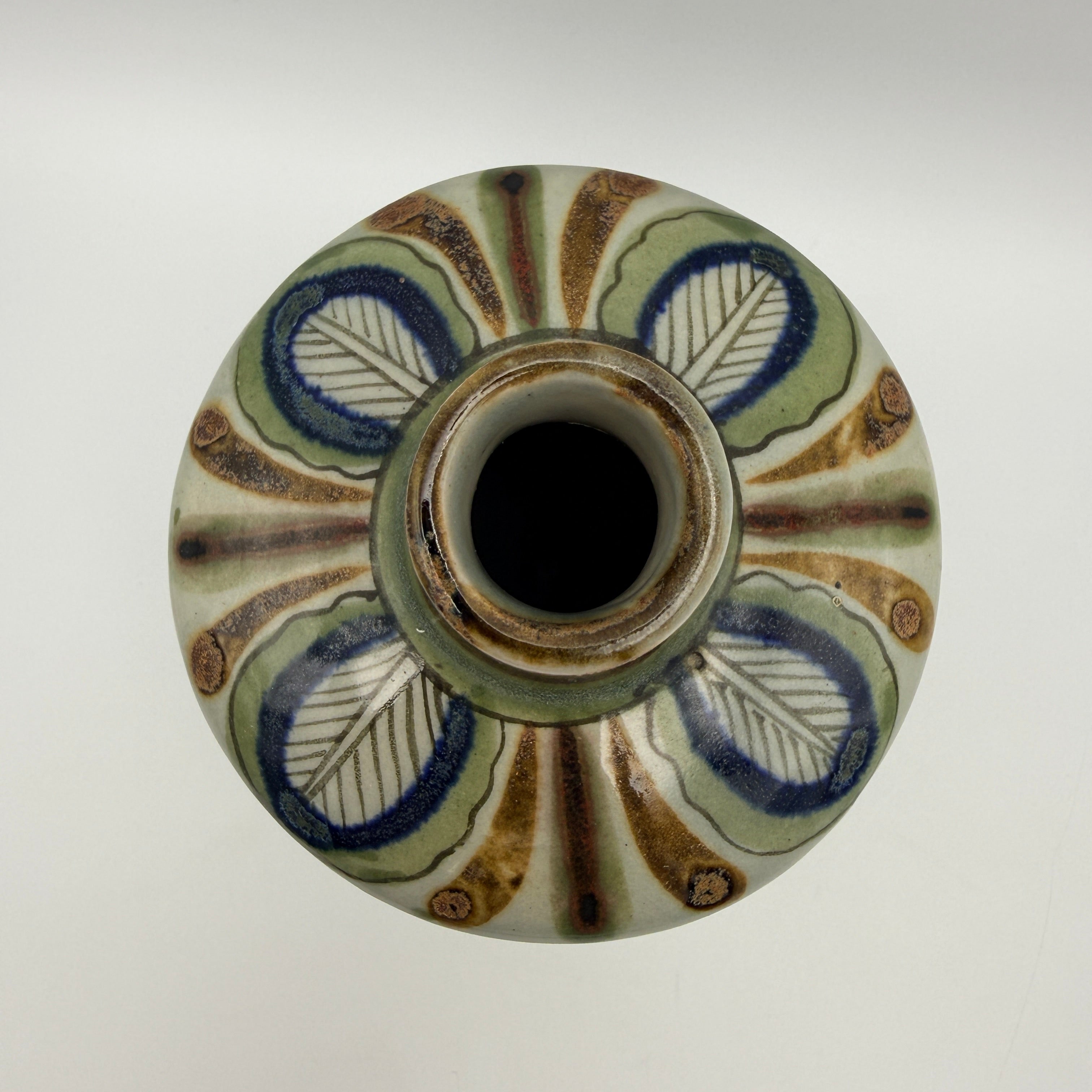 Ken Edwards Tonalá Vase El Palomar Mexiko I Steinzeug Keramik Vogel Motiv Ken Edwards
