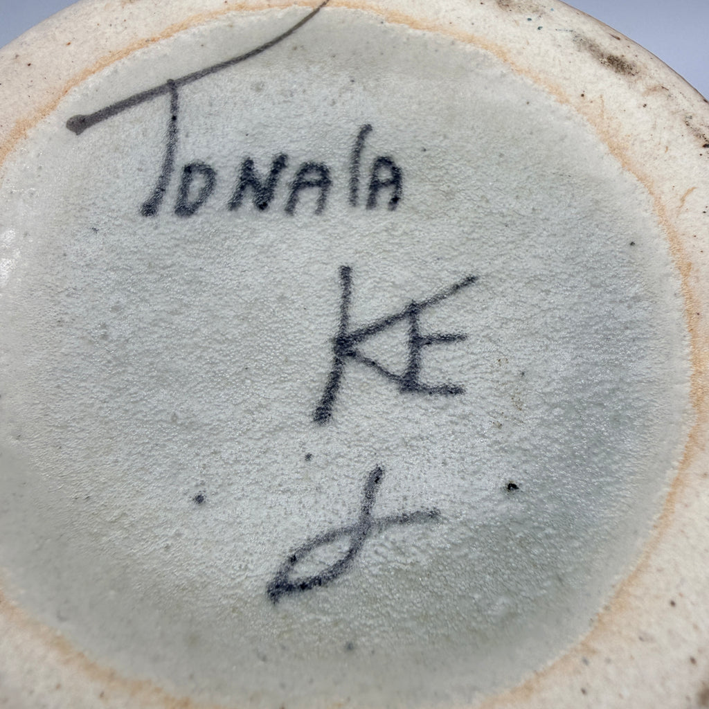 Ken Edwards Tonalá Vase El Palomar Mexiko I Steinzeug Keramik Vogel Motiv Ken Edwards