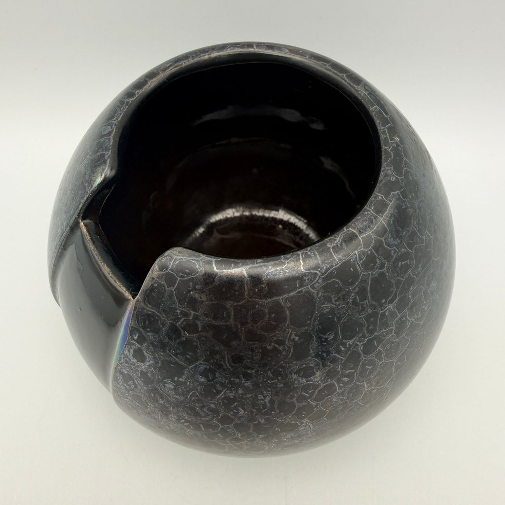 Steuler Zyklon Kugelvase 430/10 I Irisierend Space Age 70er Keramik Vase Streuler Keramik