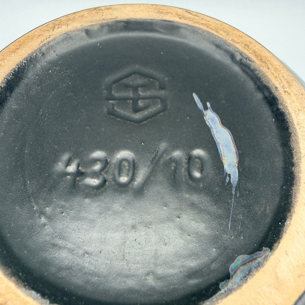 Steuler Zyklon Kugelvase 430/10 I Irisierend Space Age 70er Keramik Vase Streuler Keramik