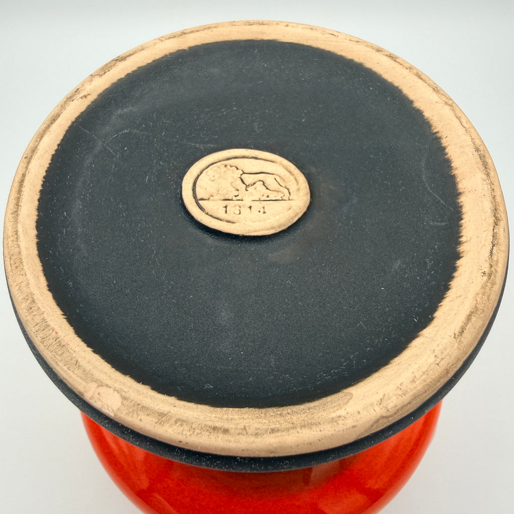 Hutschenreuther Vase Space Age 70er Pop Art I Keramik Orange Schwarz Hutschenreuther